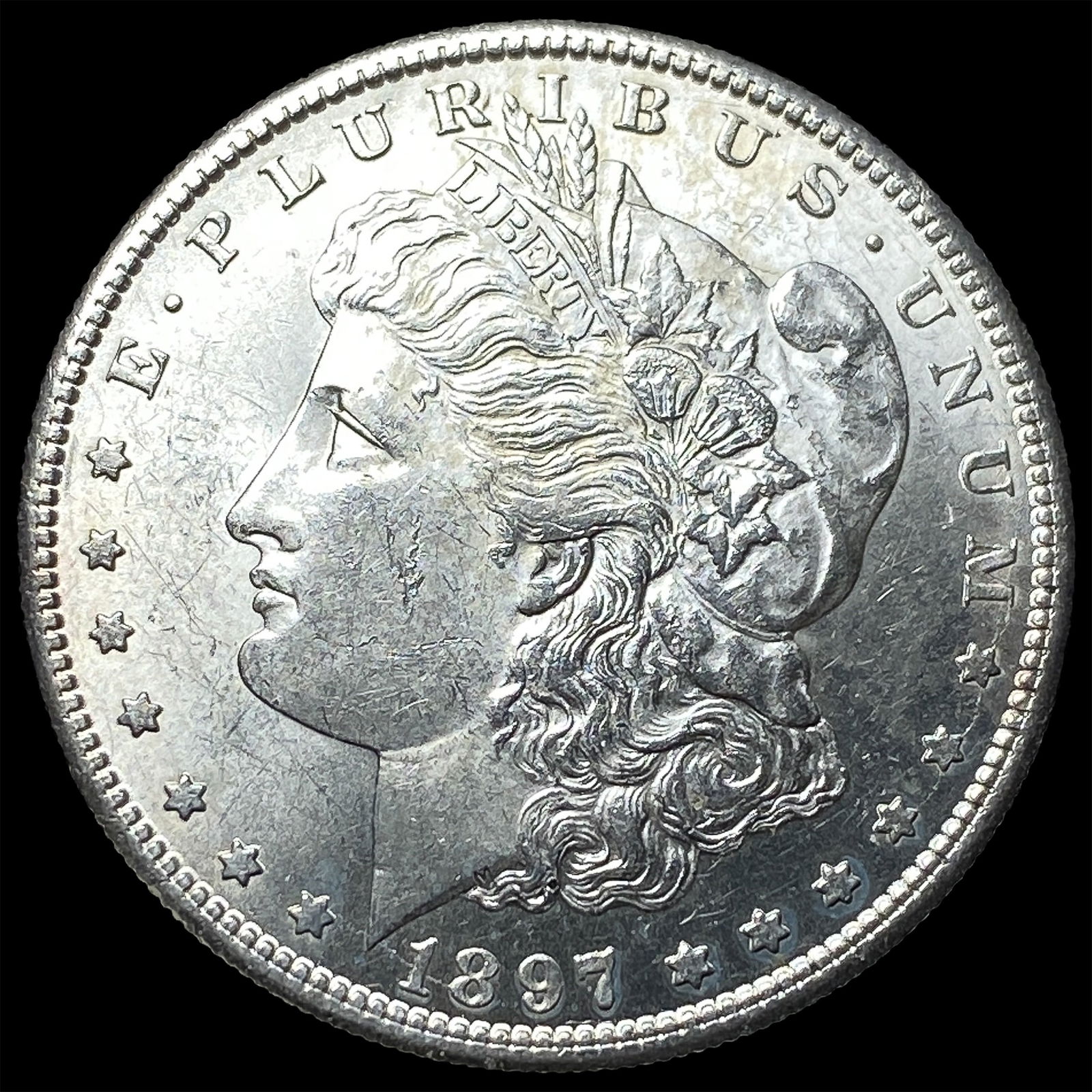 1897-S Silver Morgan Dollar CHOICE BU: 1897-S Silver Morgan Dollar CHOICE BU