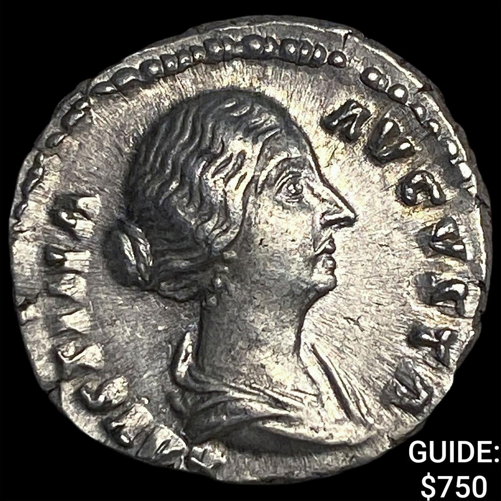 Roman Empire Faustina II 156-161 Silver Denarius HIGH GRADE (1 of 2)