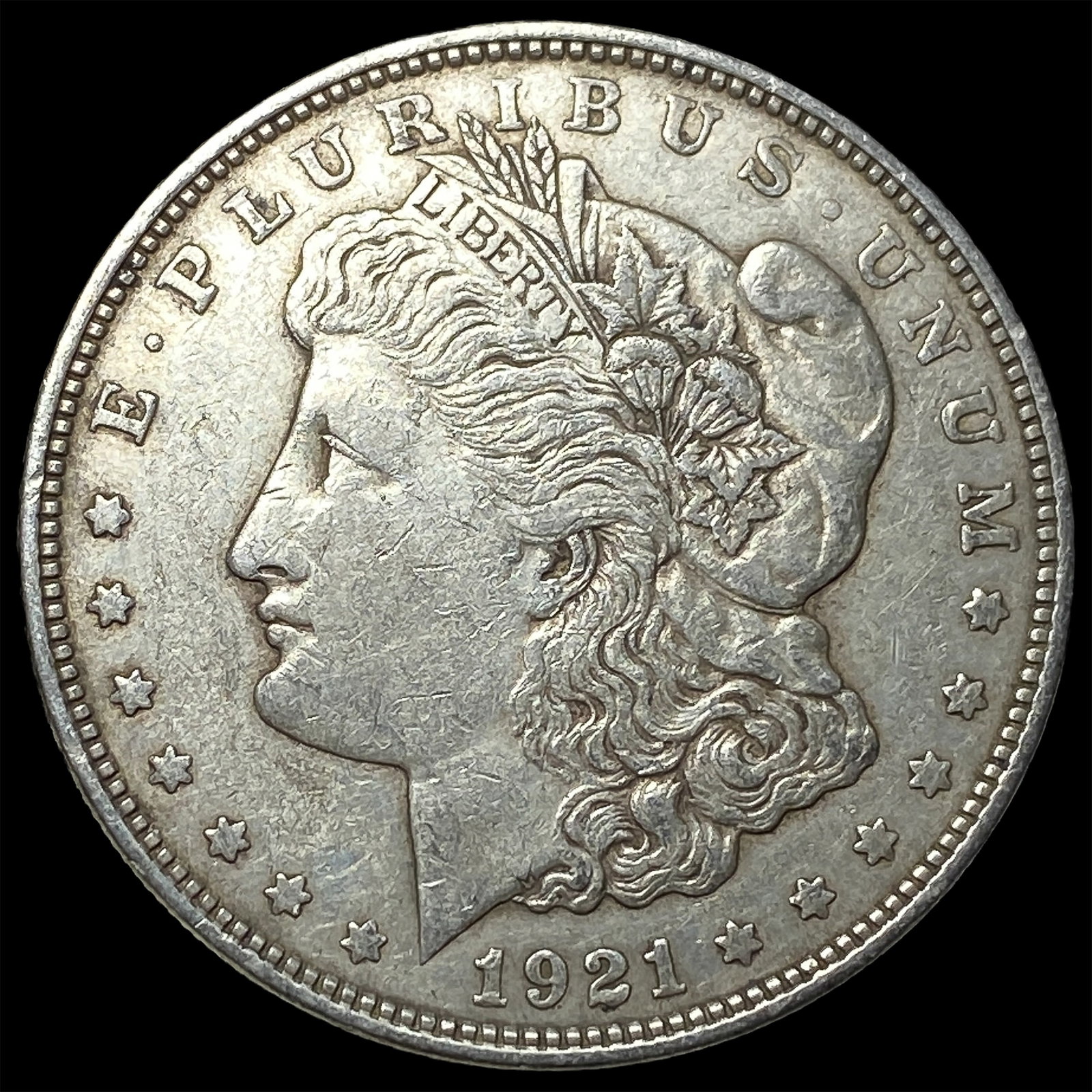 1921-D Silver Morgan Dollar NEARLY UNCIRCULATED: 1921-D Silver Morgan Dollar NEARLY UNCIRCULATED