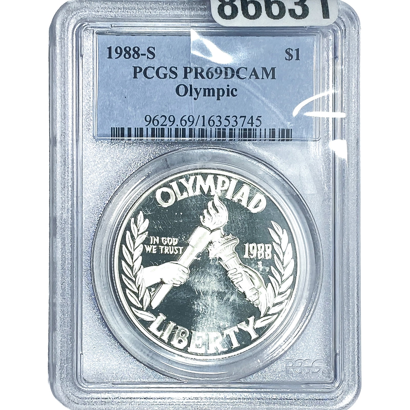 1988-S $1 Olympics PCGS PR69 DCAM (1 of 2)