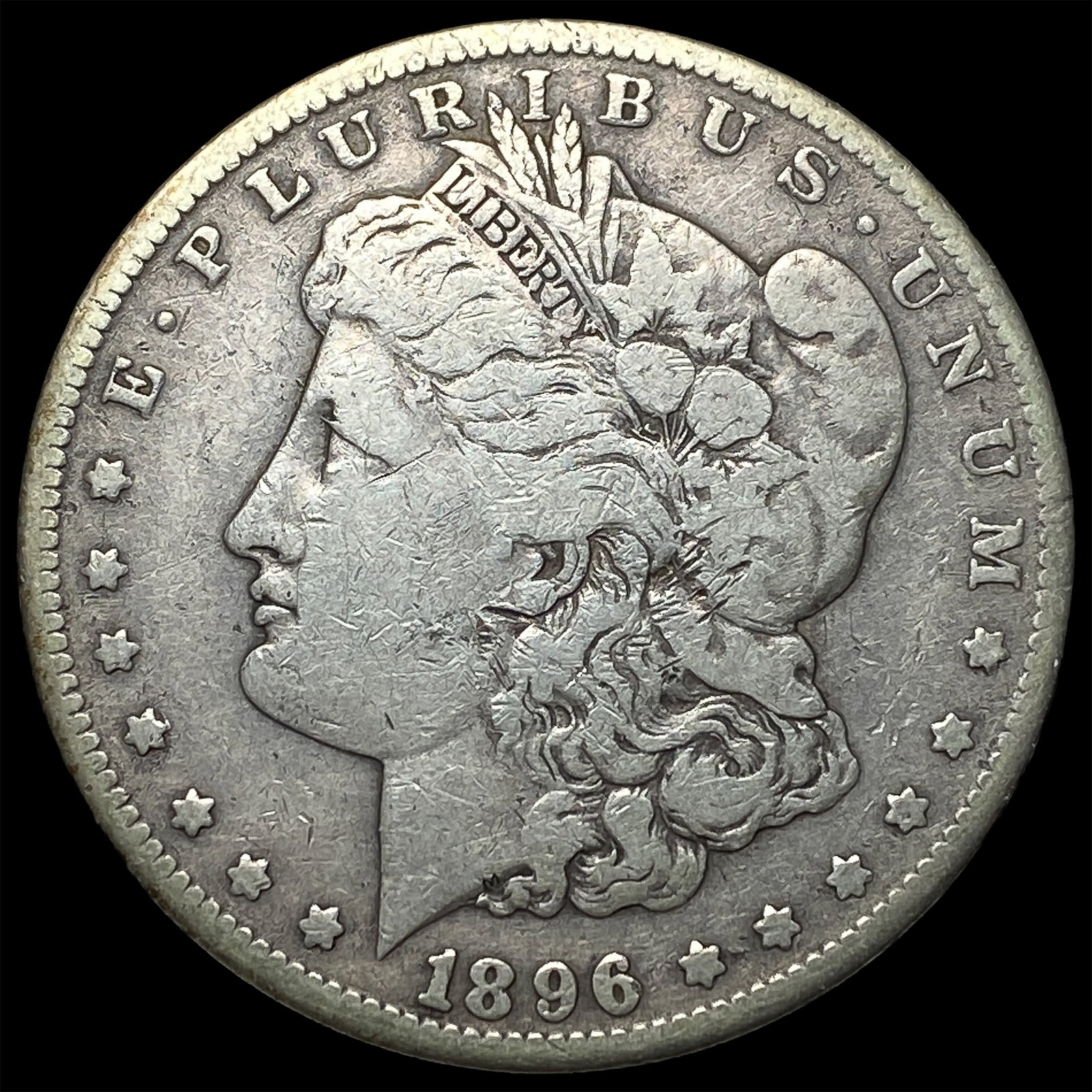 1896-S Silver Morgan Dollar LIGHTLY CIRCULATED: 1896-S Silver Morgan Dollar LIGHTLY CIRCULATED