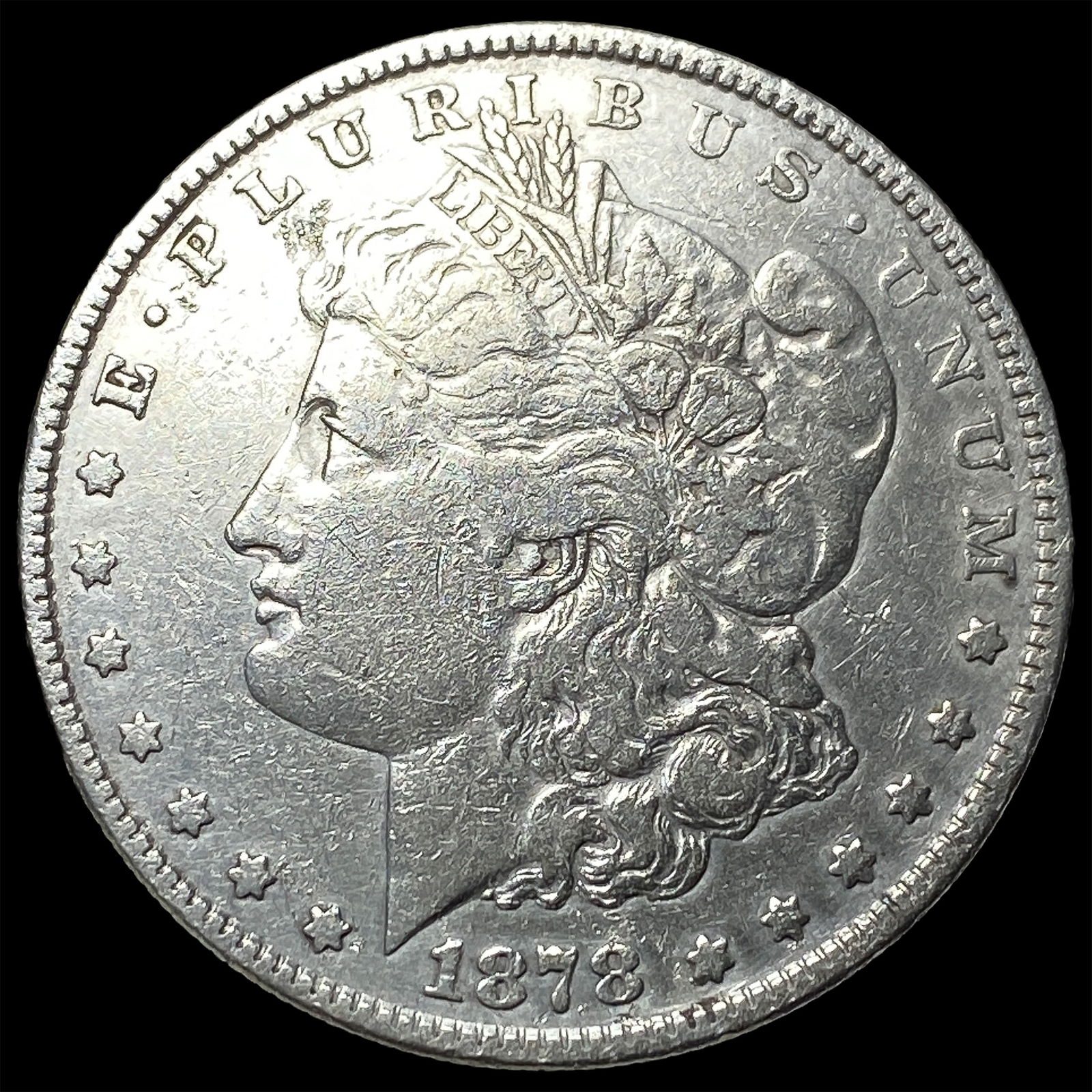 1878 Silver Morgan Dollar LIGHTLY CIRCULATED: 1878 Silver Morgan Dollar LIGHTLY CIRCULATED