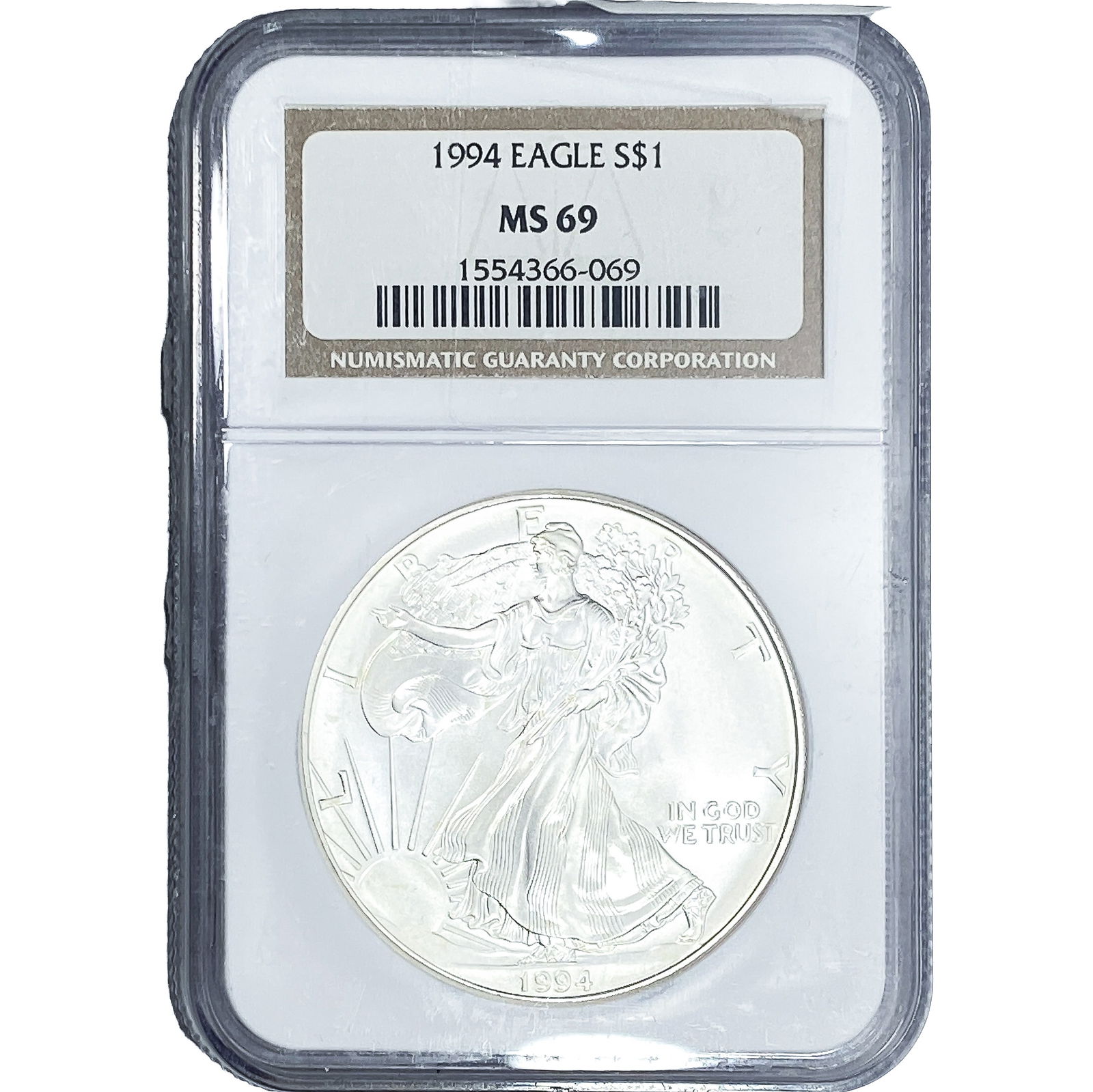 1994 Silver Eagle NGC MS69 (1 of 2)