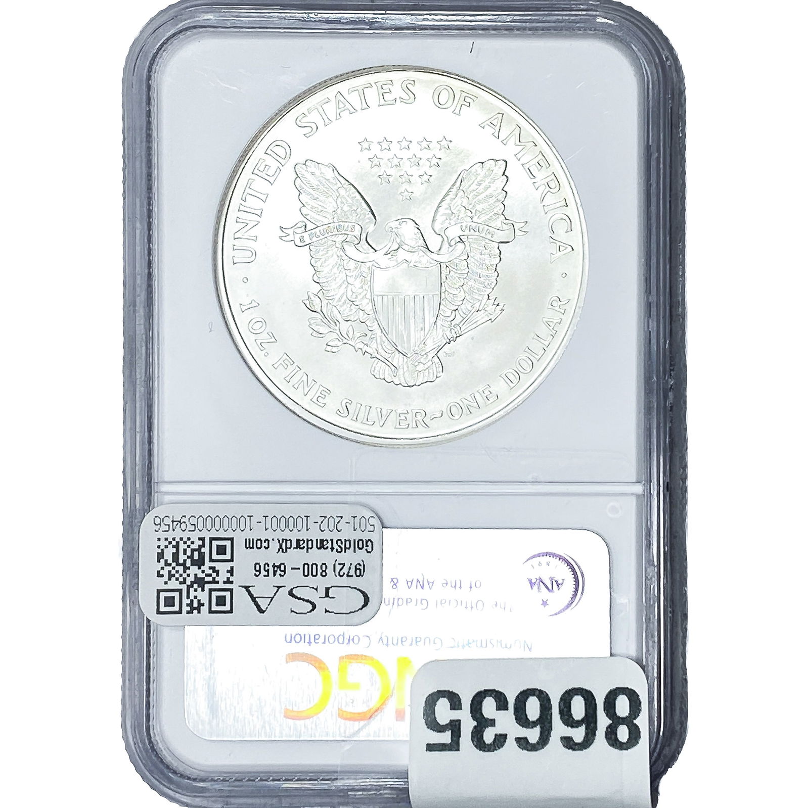 1994 Silver Eagle NGC MS69 - 2
