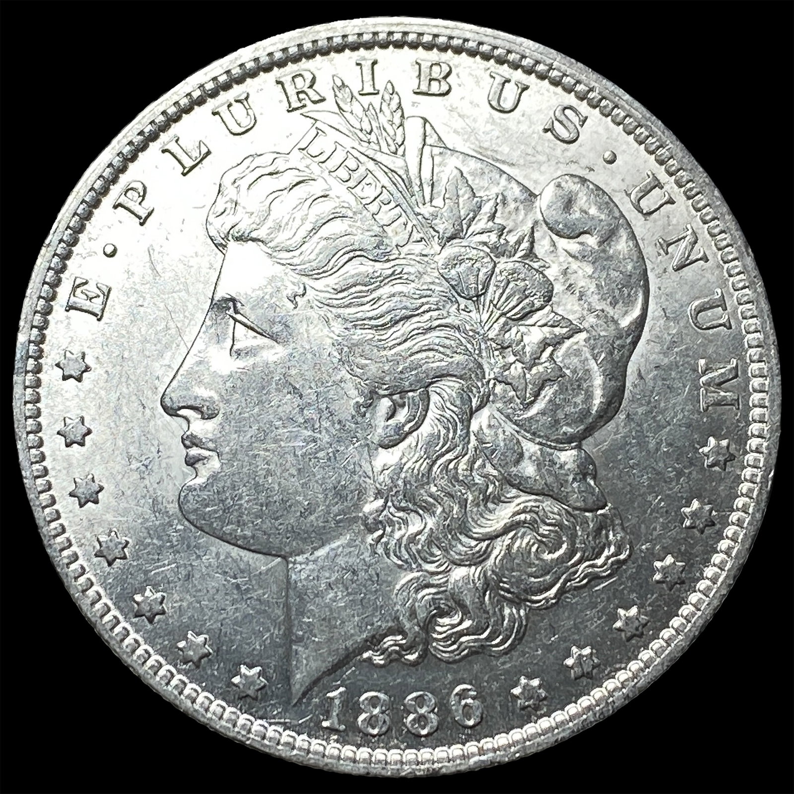1886-S Silver Morgan Dollar CHOICE AU: 1886-S Silver Morgan Dollar CHOICE AU
