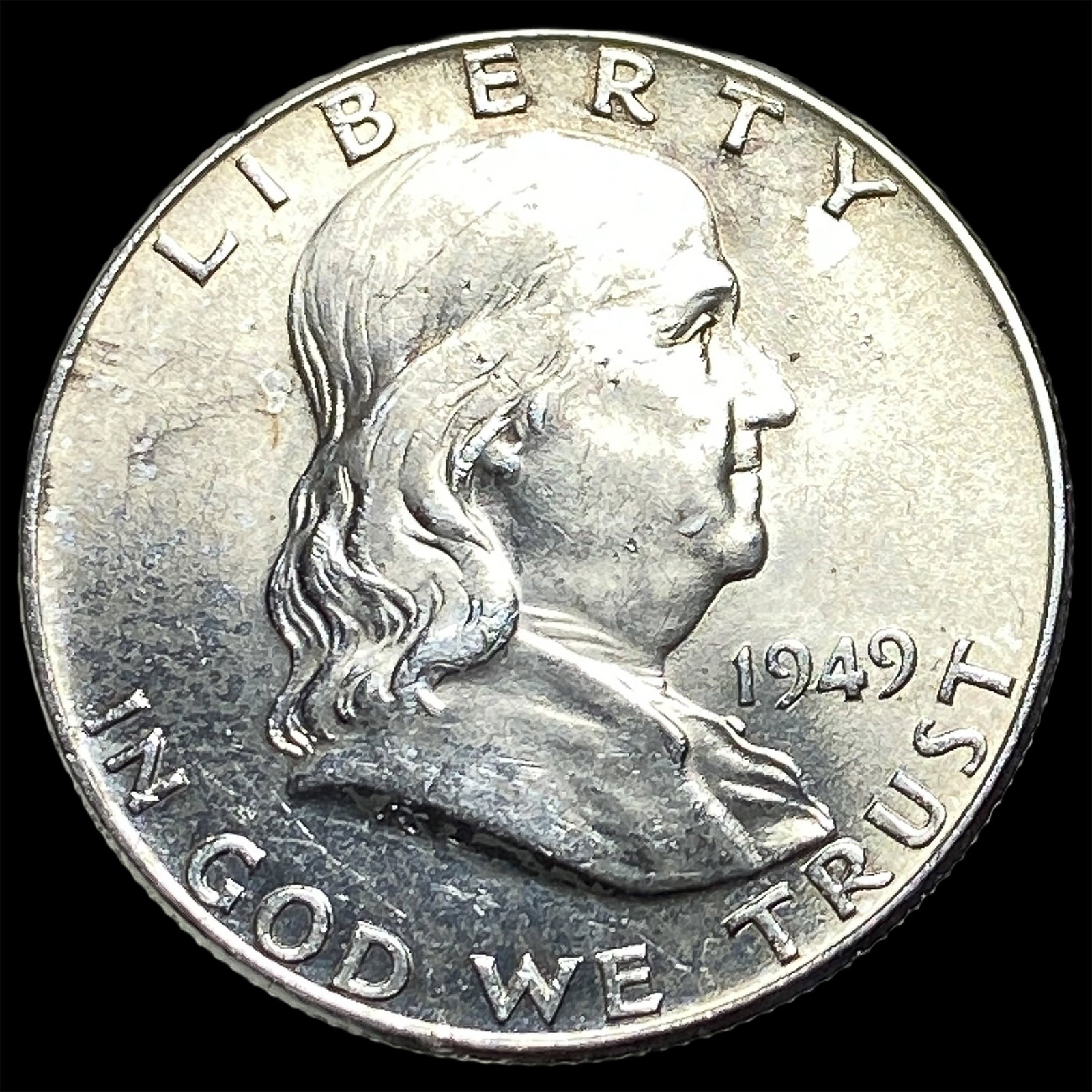 1949 Franklin Silver Half Dollar CHOICE BU (1 of 2)