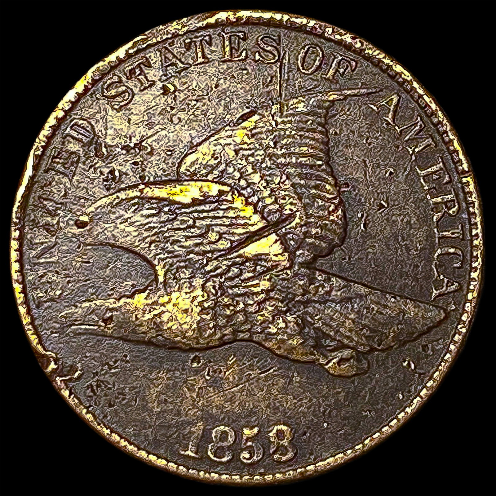 1858 Copper-Nickel Flying Eagle Cent HIGH GRADE: 1858 Copper-Nickel Flying Eagle Cent HIGH GRADE