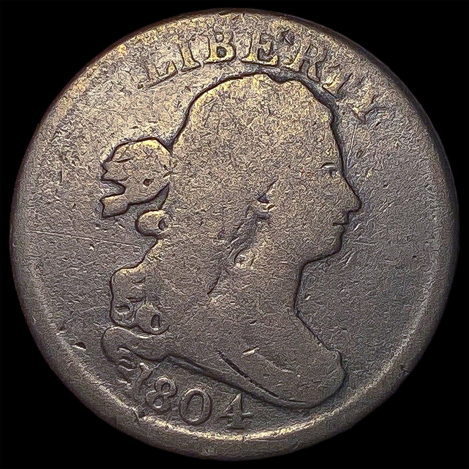 1804 Draped Bust Half Cent NICELY CIRCULATED (1 of 2)