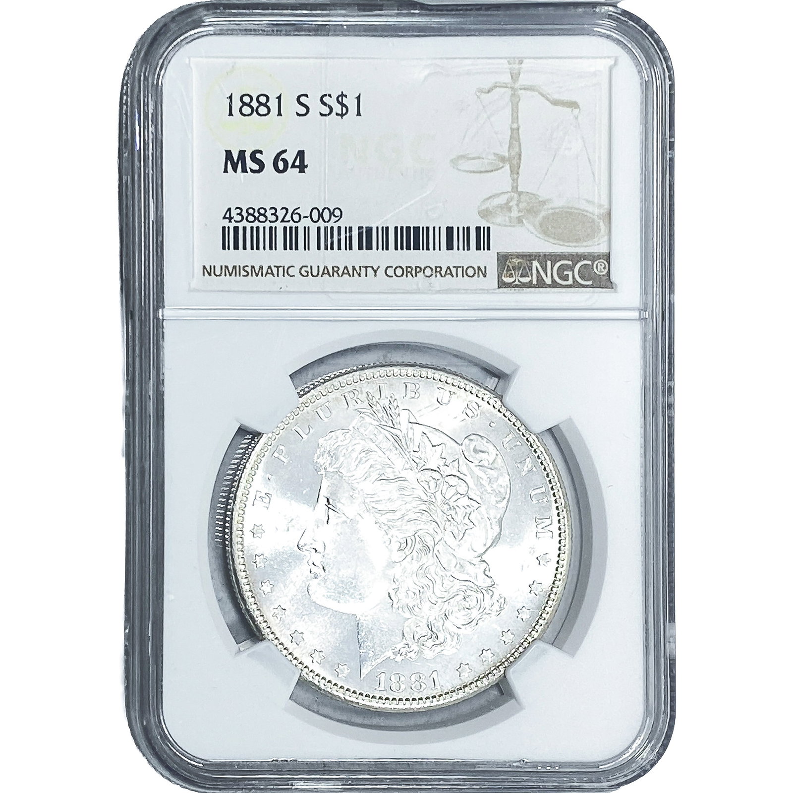 1881-S Morgan Silver Dollar NGC MS64 (1 of 2)