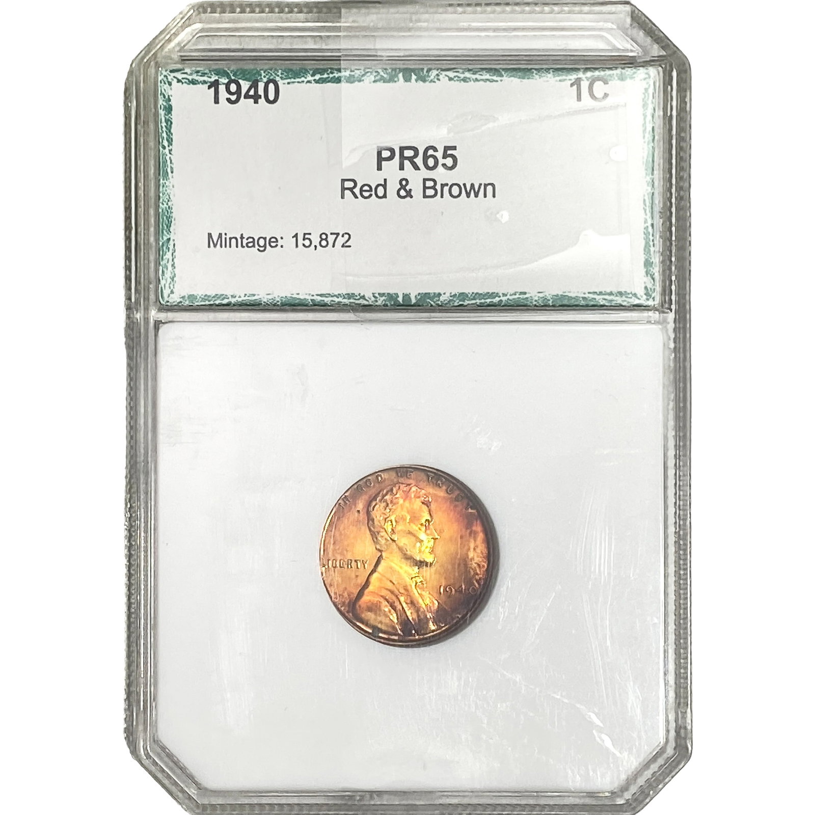 1940 Wheat Cent PCI PR65 Red & Brown (1 of 2)