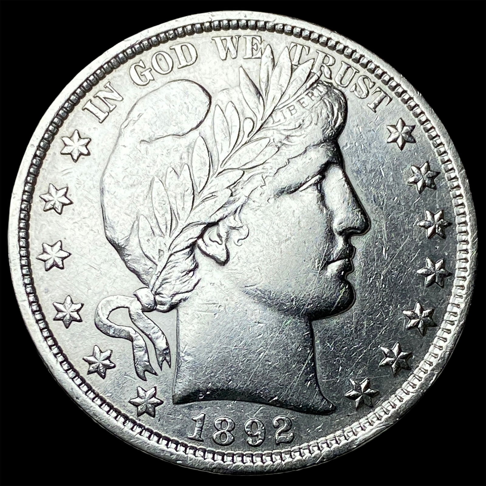 1892 Silver Barber Half Dollar UNCIRCULATED: 1892 Silver Barber Half Dollar UNCIRCULATED