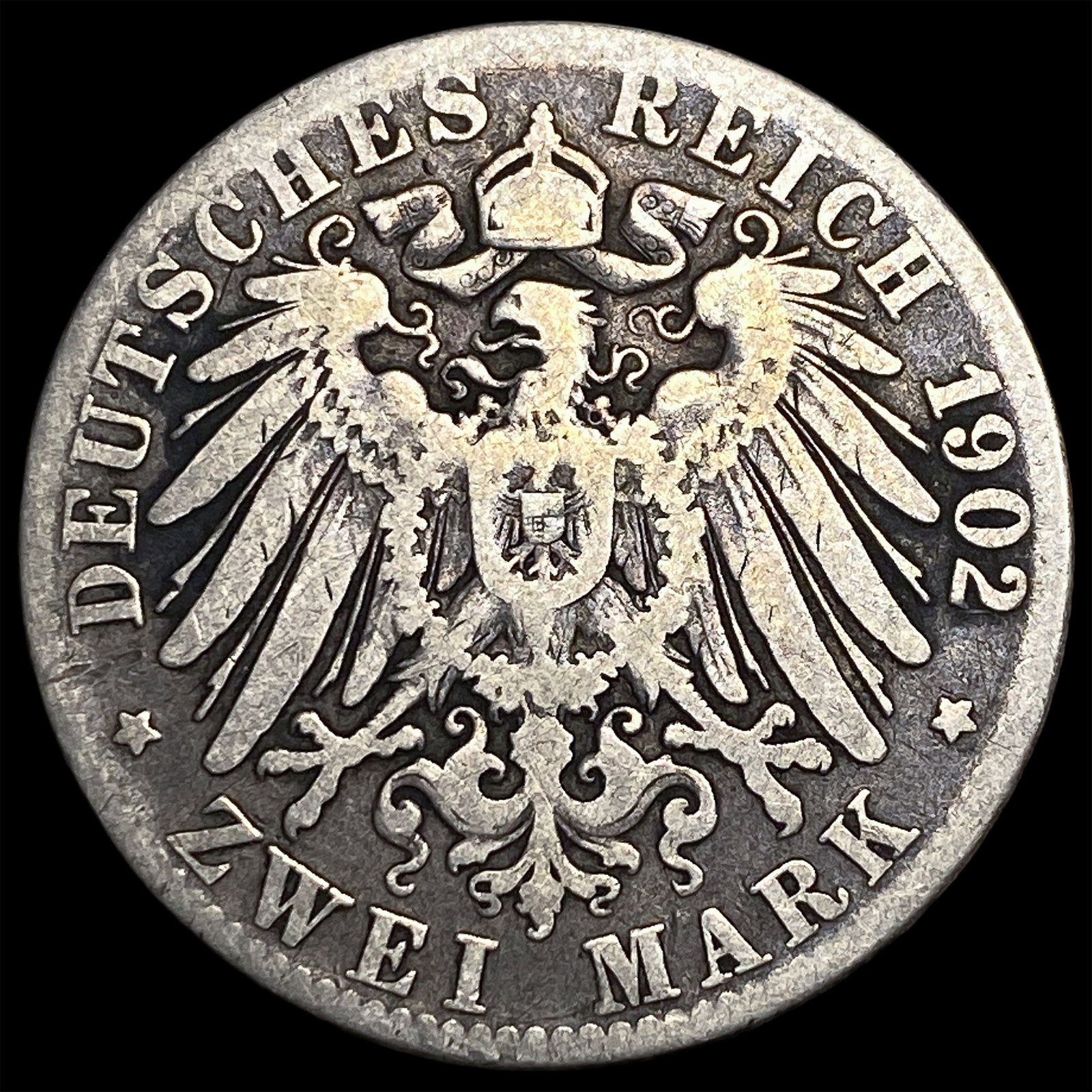 1902 Germany, Silver 2 Marks NEARLY UNCIRCULATED (1 of 2)