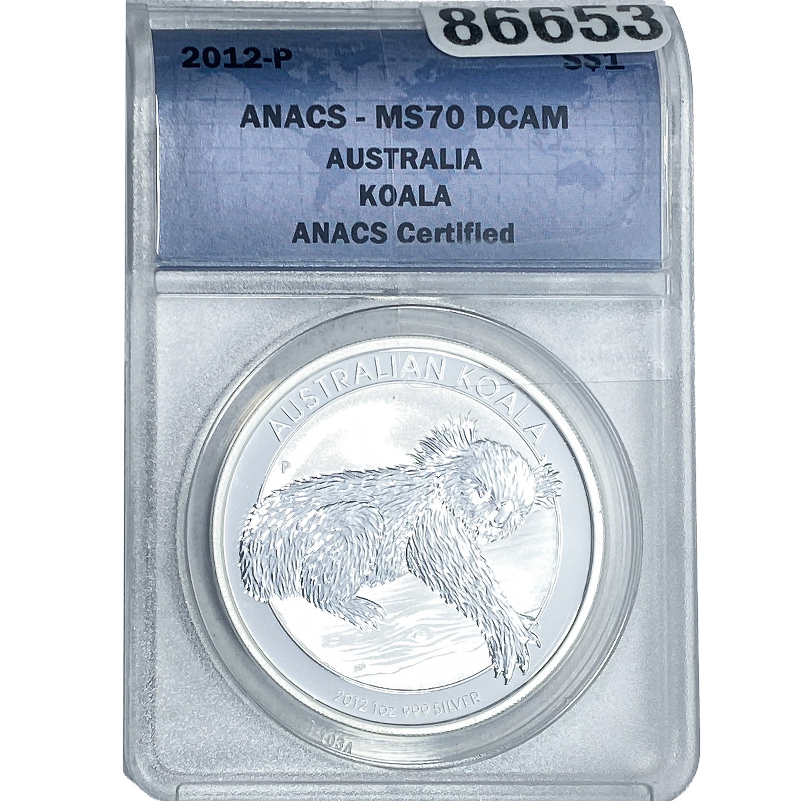 2012 S$1 Australia Koala ANACS MS70 DCAM (1 of 2)