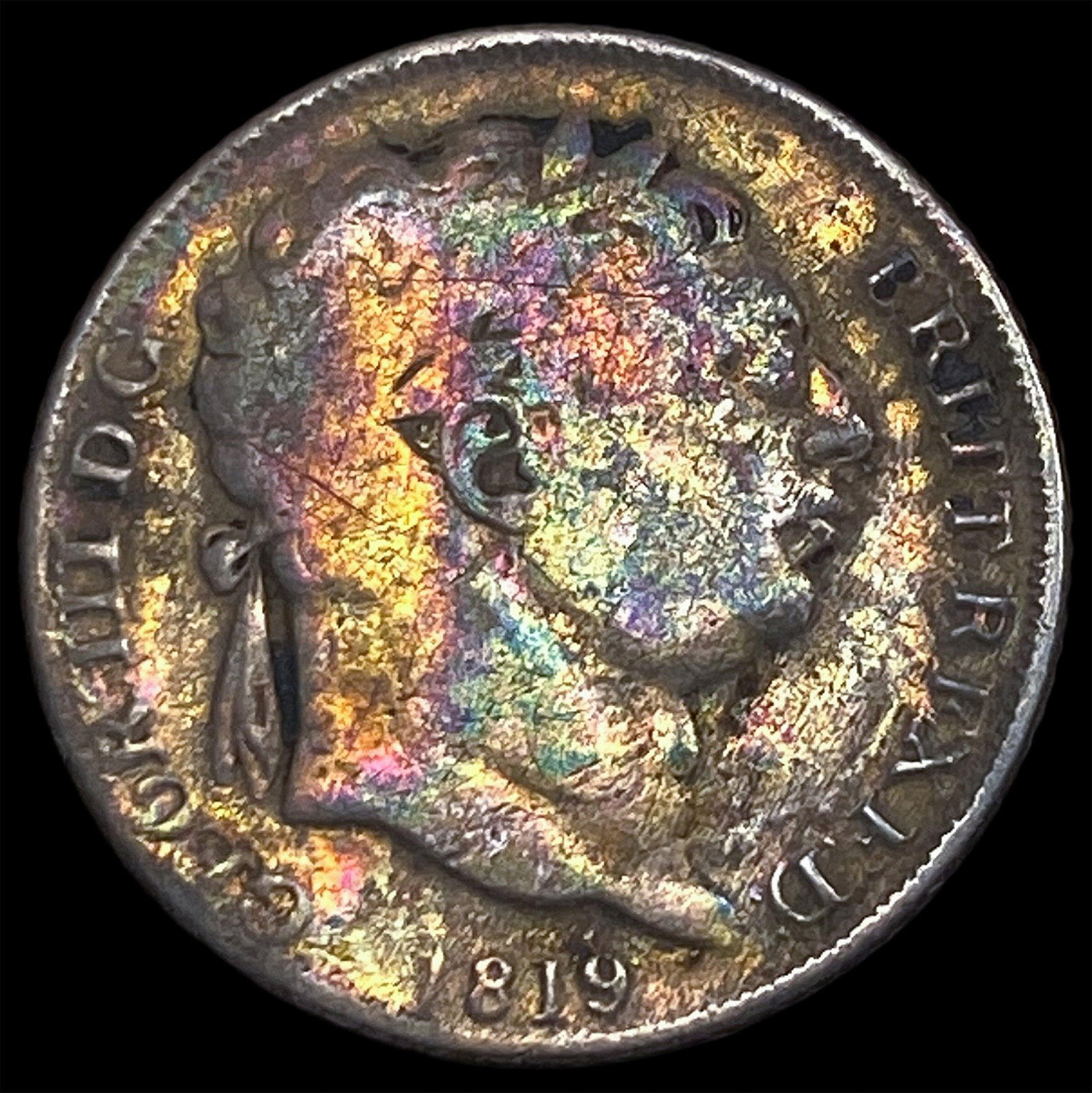 1819 Great Britain Silver 6 Pence LIGHTLY CIRCULATED (1 of 2)