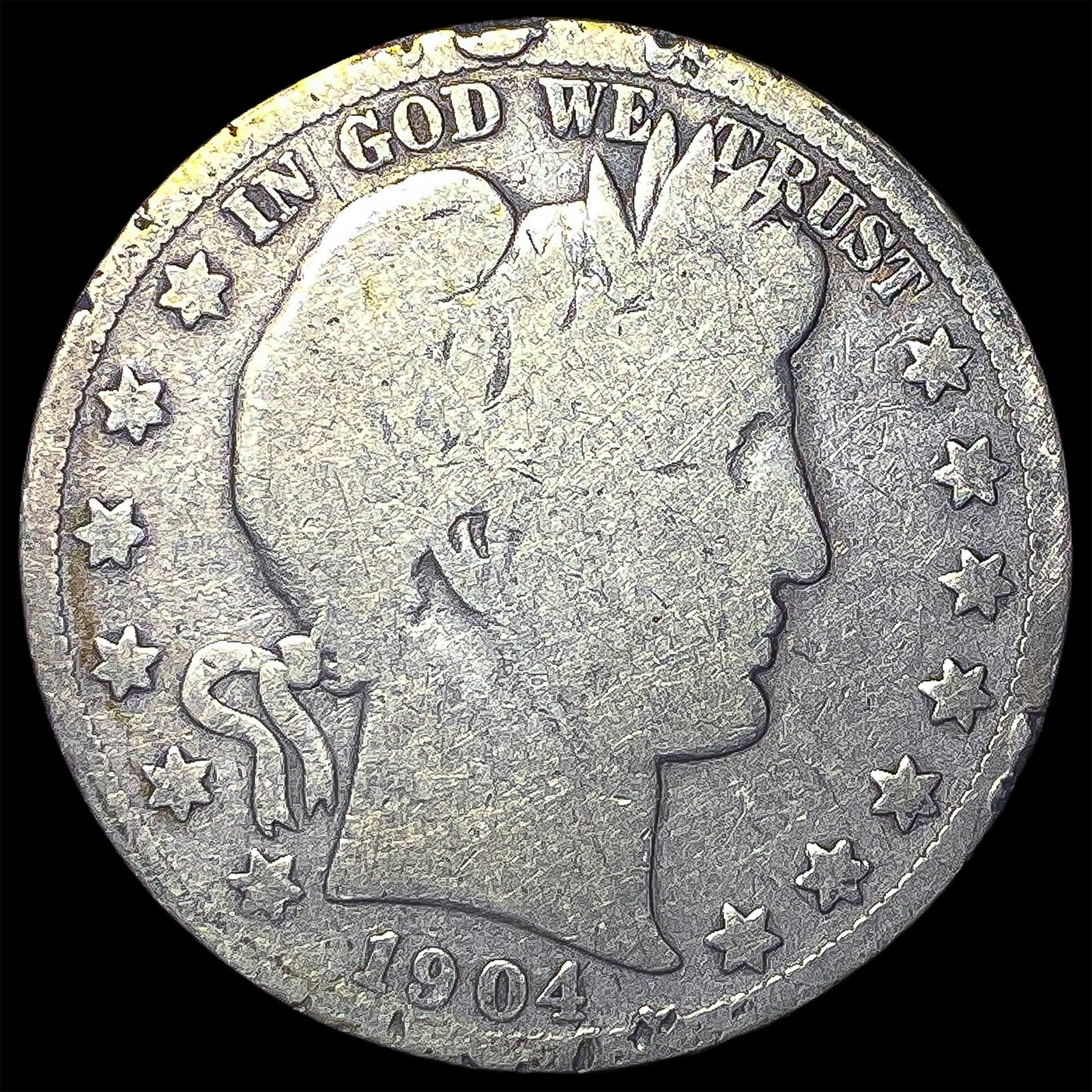 1904-S Silver Barber Half Dollar HIGH GRADE (1 of 2)