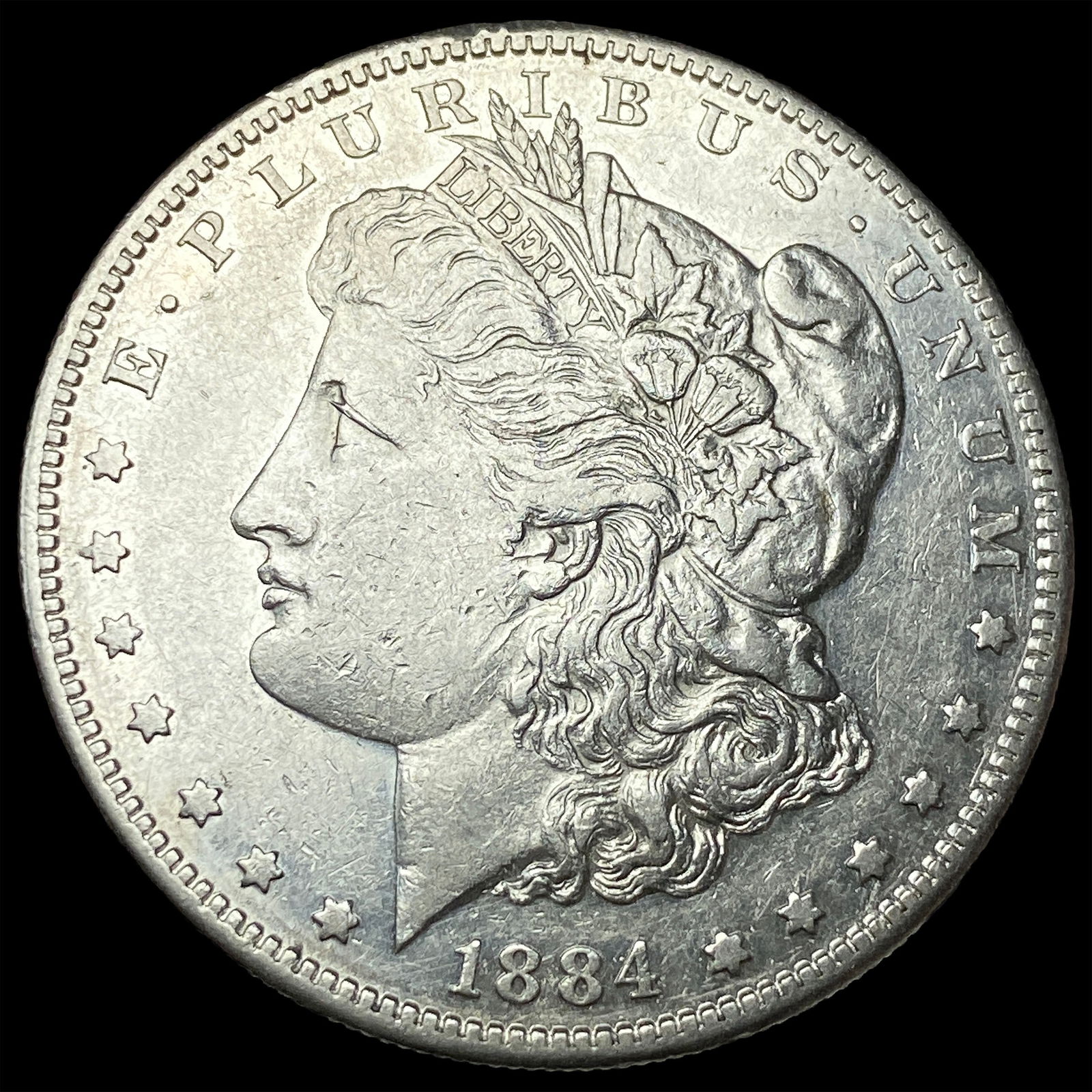 1884-S Silver Morgan Dollar CLOSELY UNCIRCULATED: 1884-S Silver Morgan Dollar CLOSELY UNCIRCULATED