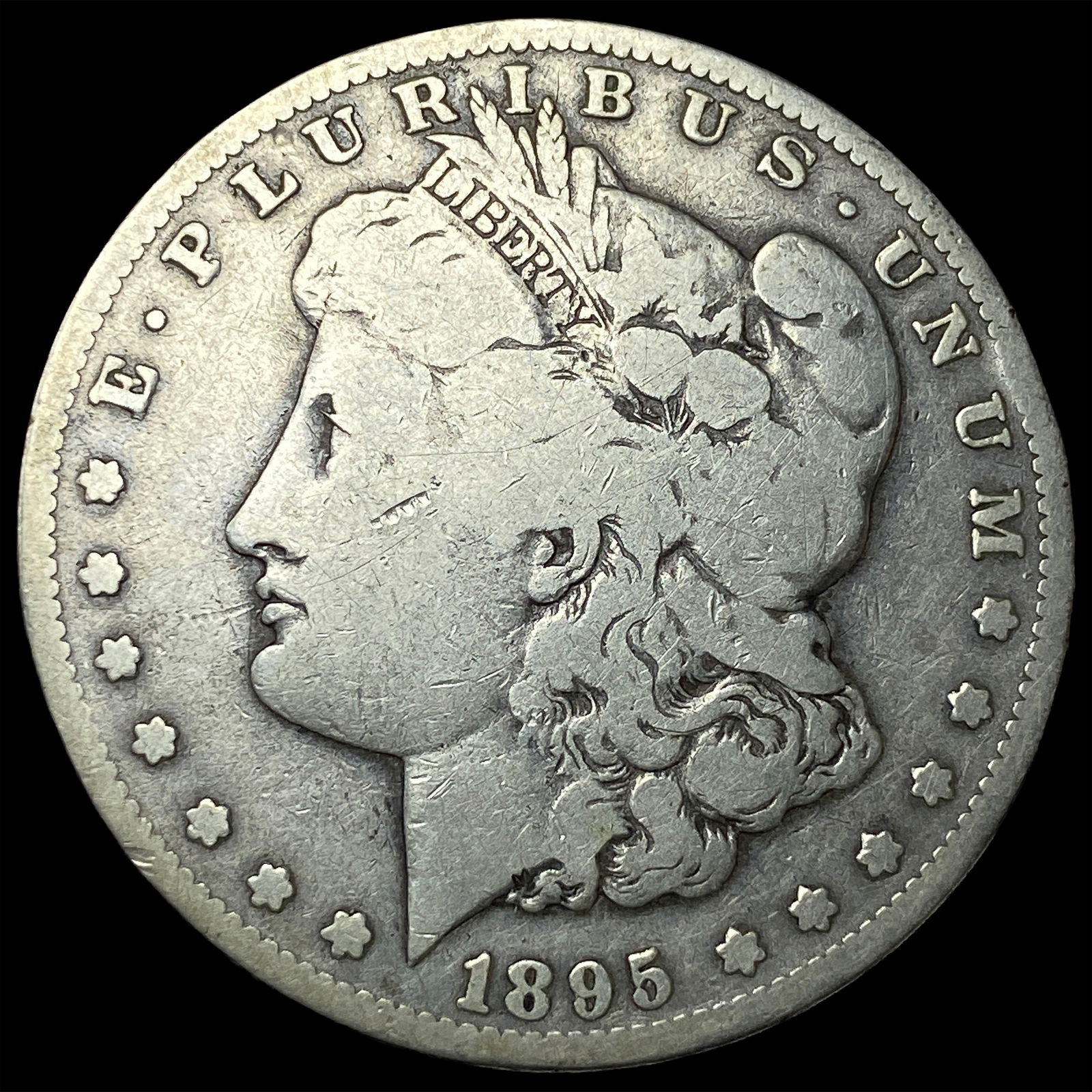 1895-S Silver Morgan Dollar NICELY CIRCULATED: 1895-S Silver Morgan Dollar NICELY CIRCULATED
