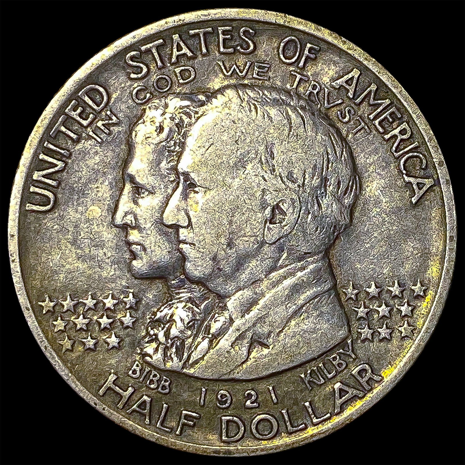 1921 Silver Alabama Centennial Half Dollar NEARLY UNCIRCULATED: 1921 Silver Alabama Centennial Half Dollar NEARLY UNCIRCULATED
