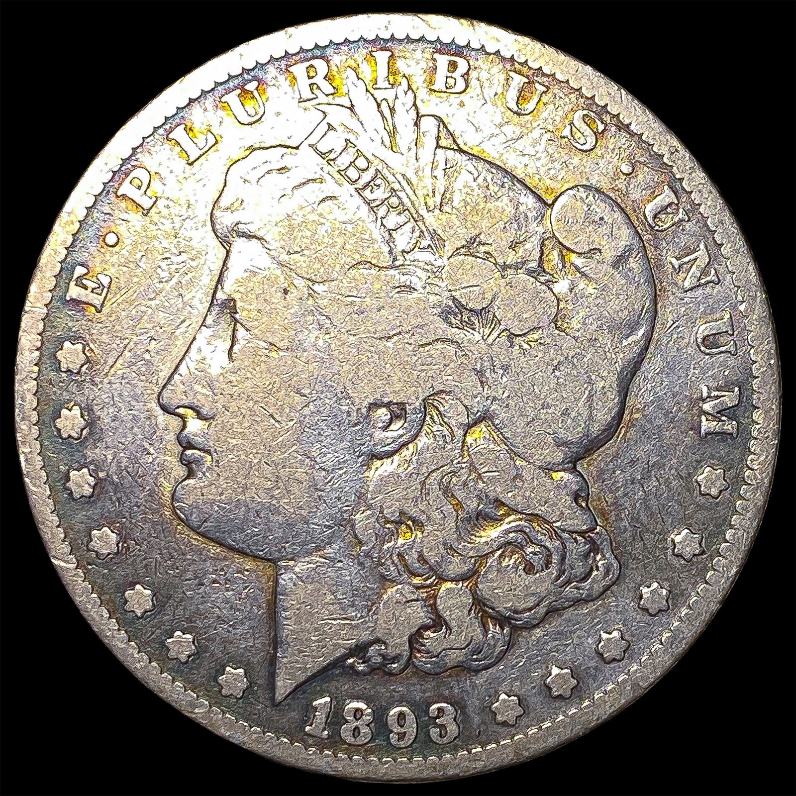 1893-CC Silver Morgan Dollar NICELY CIRCULATED: 1893-CC Silver Morgan Dollar NICELY CIRCULATED