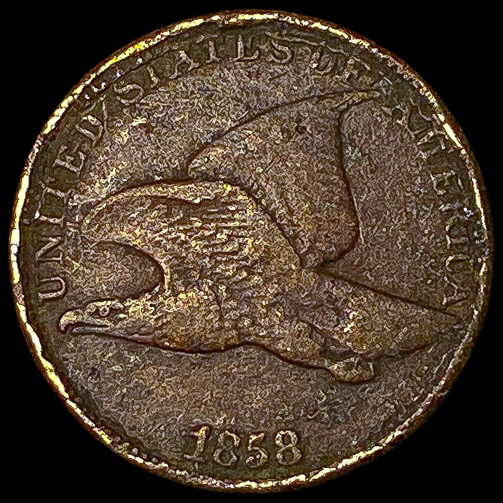 1858 Copper-Nickel Flying Eagle Cent HIGH GRADE: 1858 Copper-Nickel Flying Eagle Cent HIGH GRADE