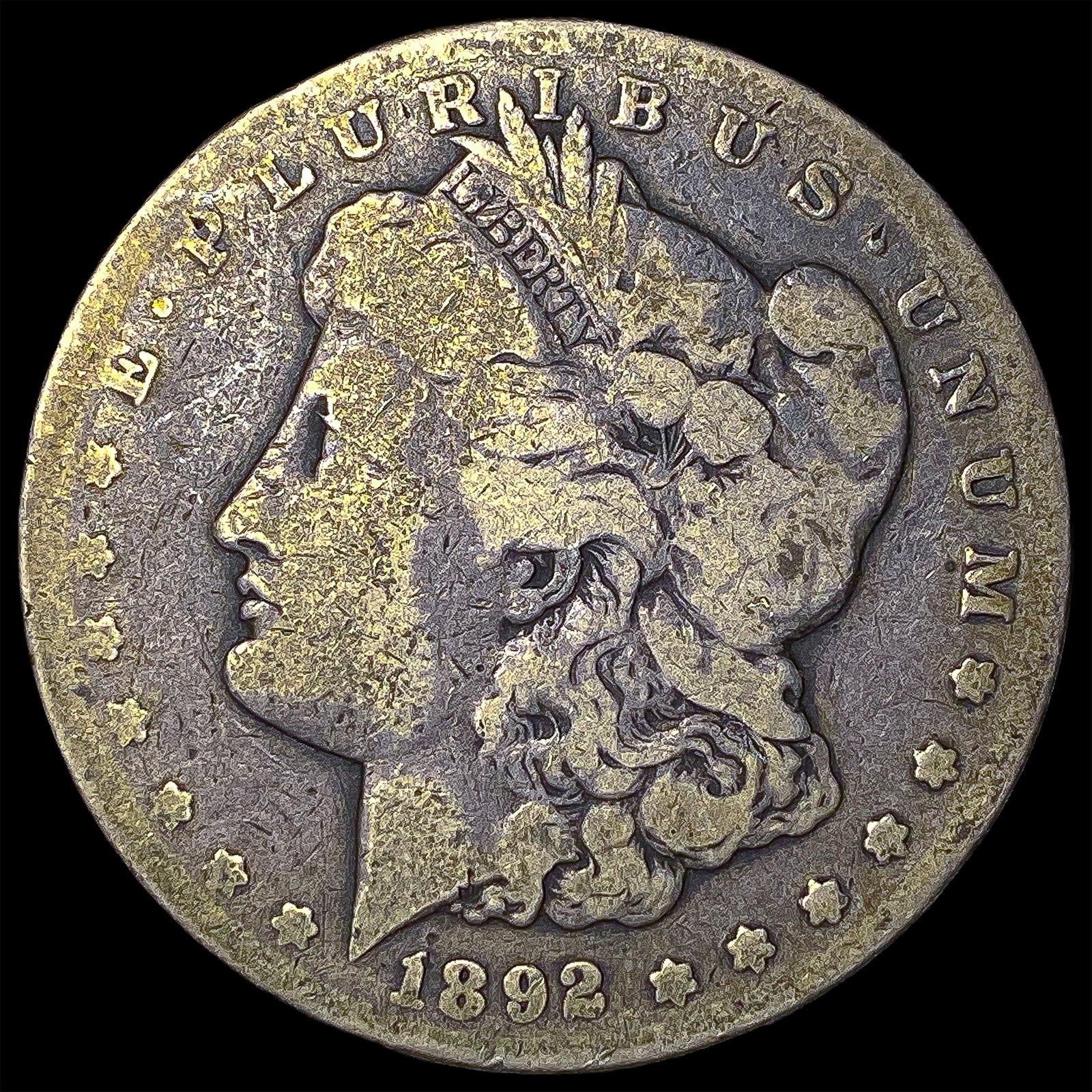 1892-CC Silver Morgan Dollar NICELY CIRCULATED: 1892-CC Silver Morgan Dollar NICELY CIRCULATED