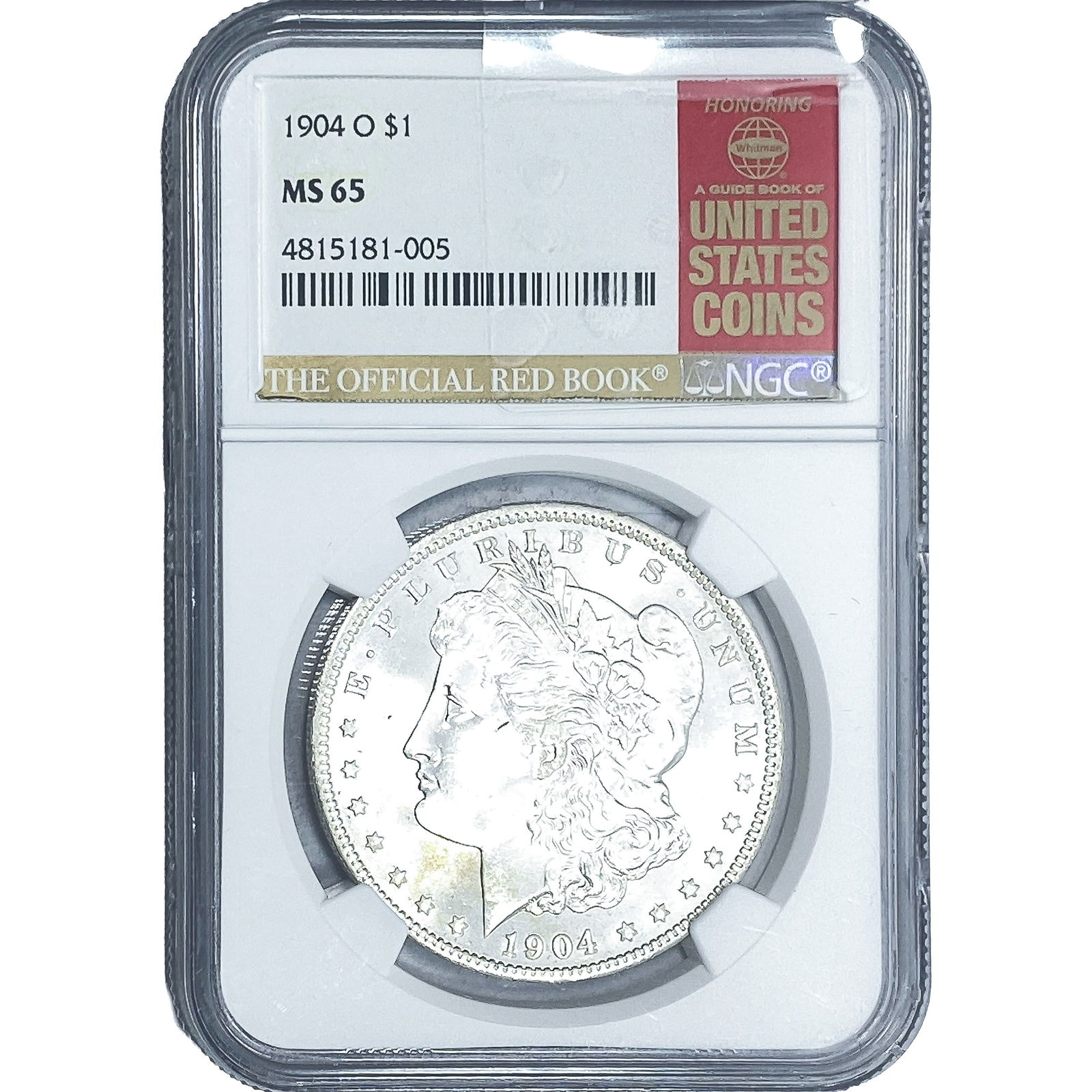 1904-O Morgan Silver Dollar NGC MS65: 1904-O Morgan Silver Dollar NGC MS65