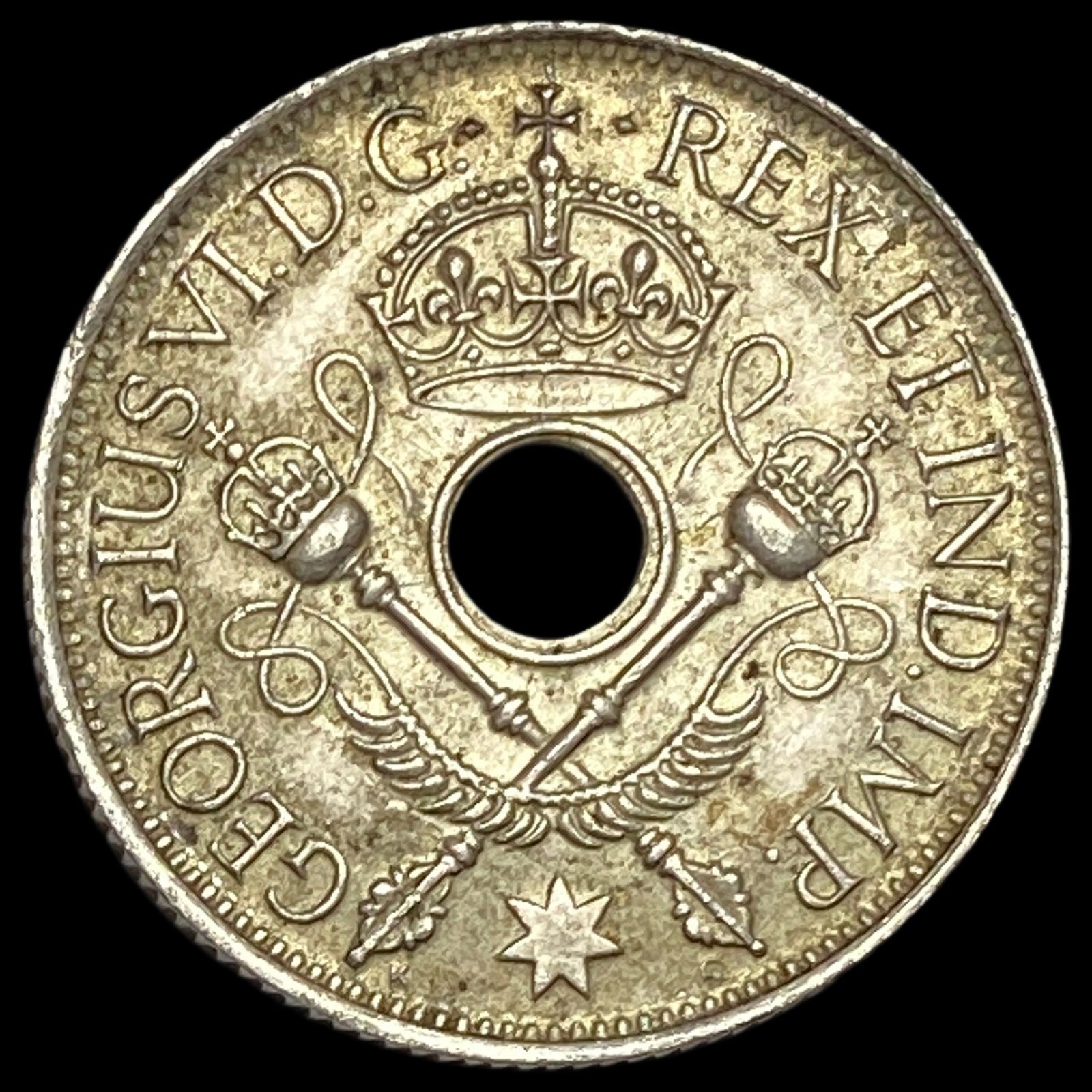 1945 New Guinea Silver Shilling UNCIRCULATED: 1945 New Guinea Silver Shilling UNCIRCULATED