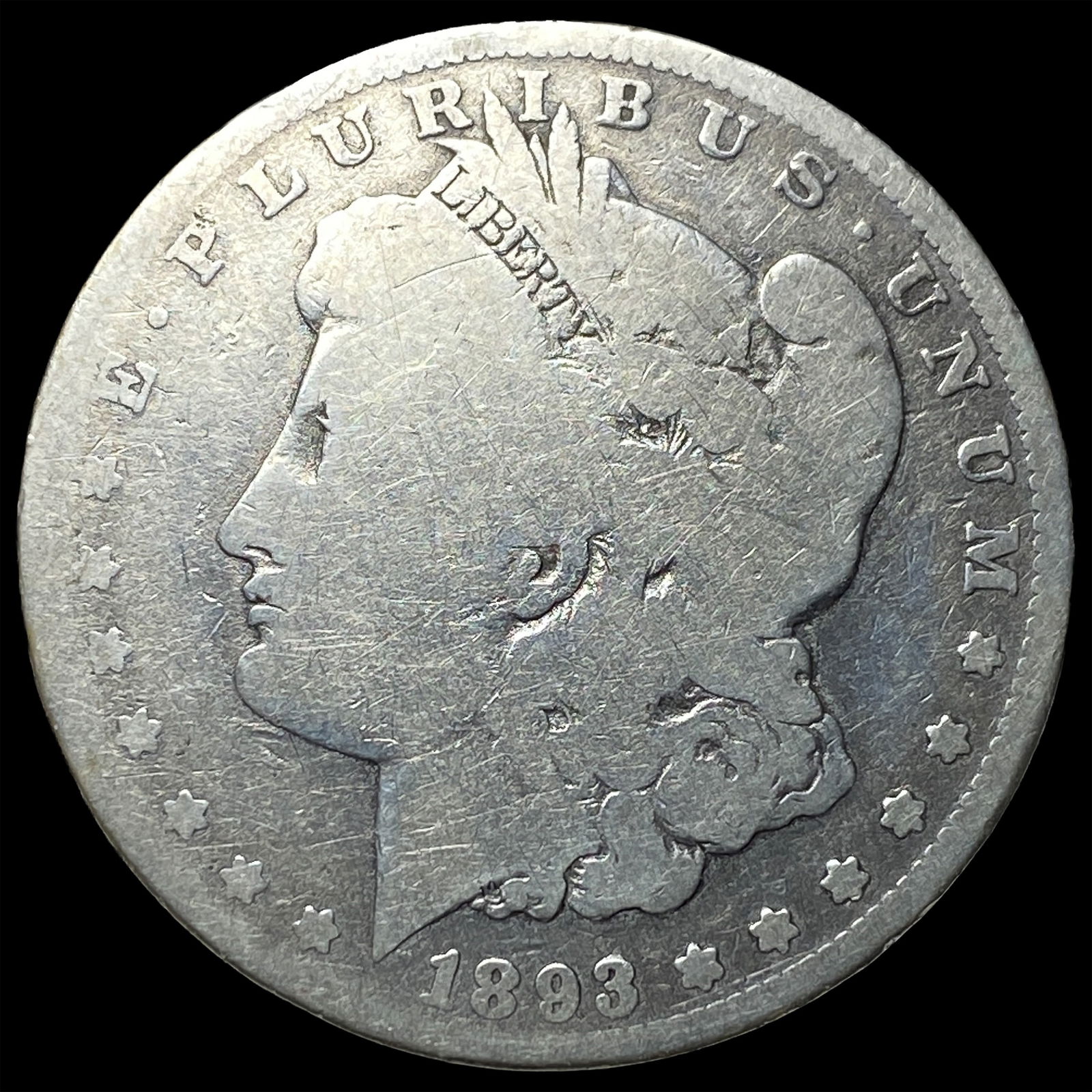 1893-S Silver Morgan Dollar NICELY CIRCULATED: 1893-S Silver Morgan Dollar NICELY CIRCULATED