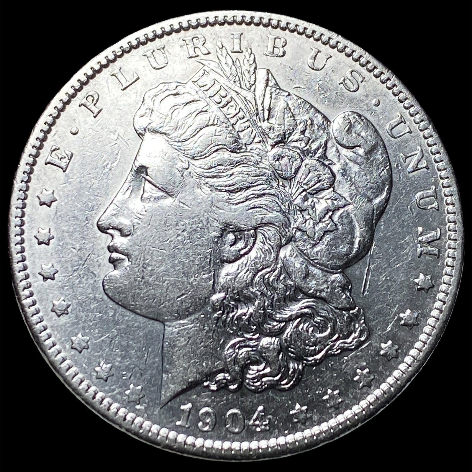 1904 Morgan Silver Dollar CLOSELY UNCIRCULATED: 1904 Morgan Silver Dollar CLOSELY UNCIRCULATED