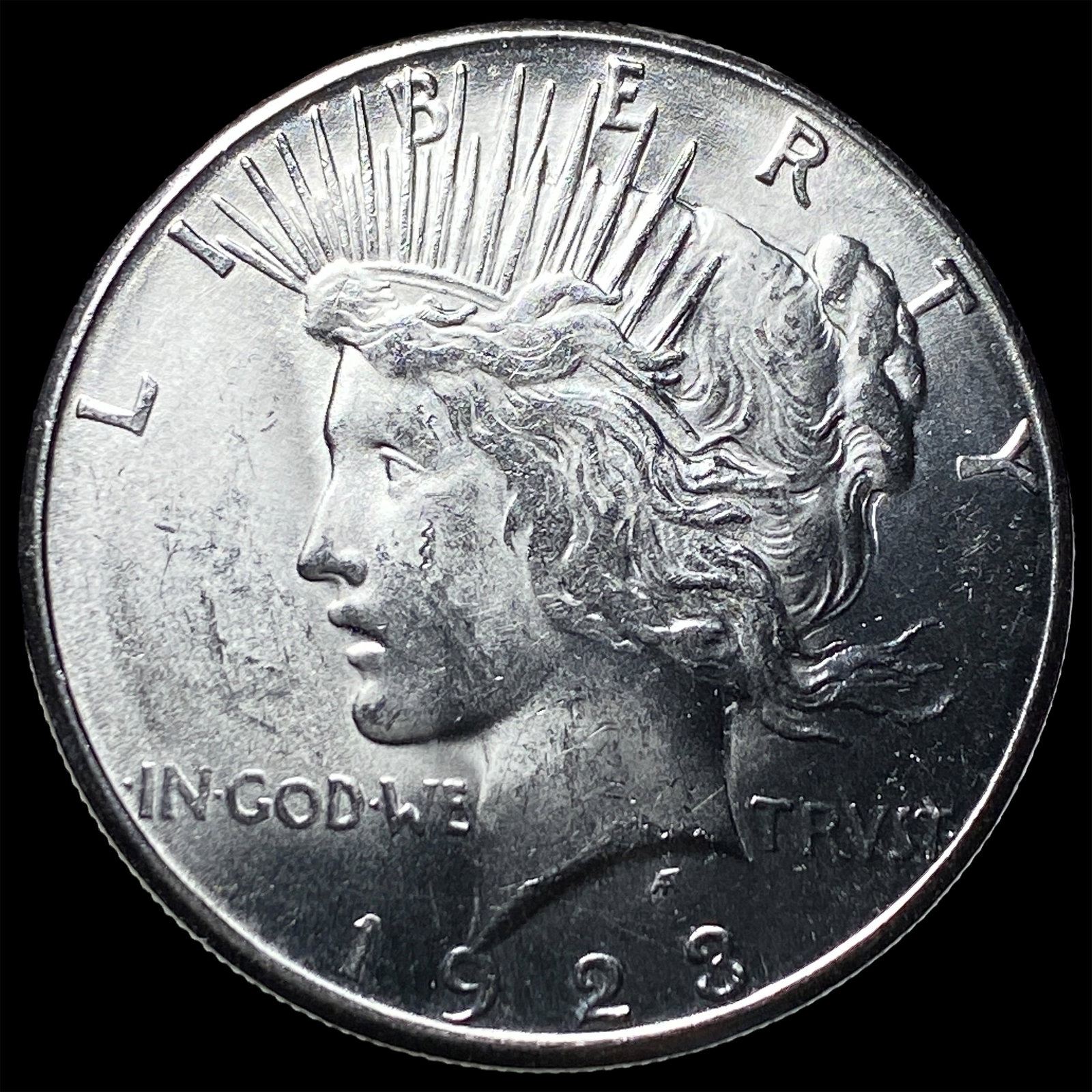 1923-S Silver Peace Dollar GEM BU (1 of 2)