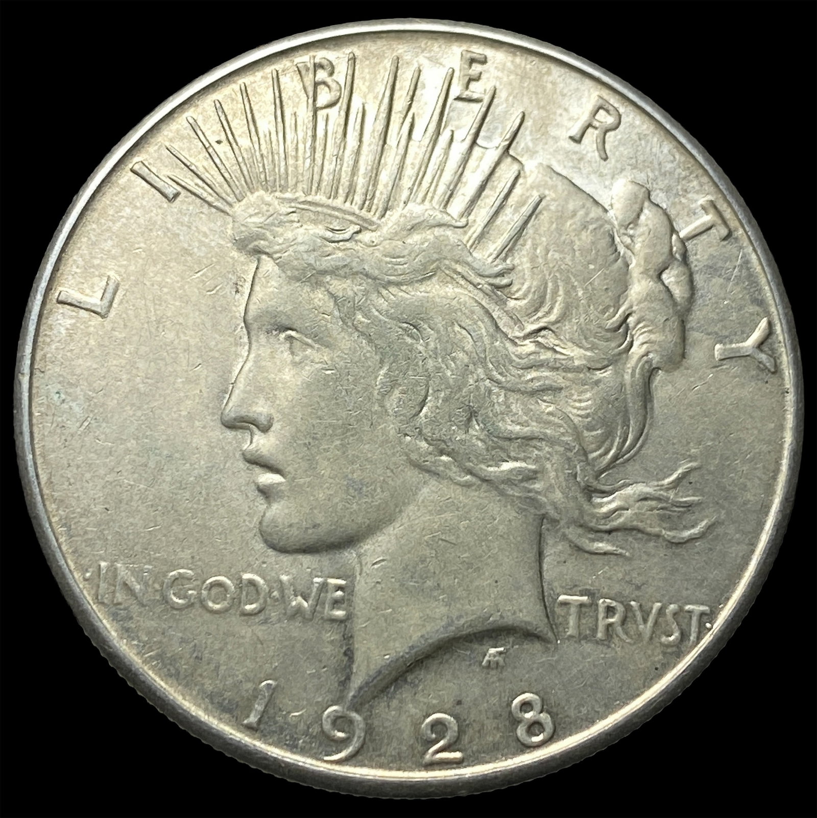 1928-S Silver Peace Dollar CLOSELY UNCIRCULATED (1 of 2)
