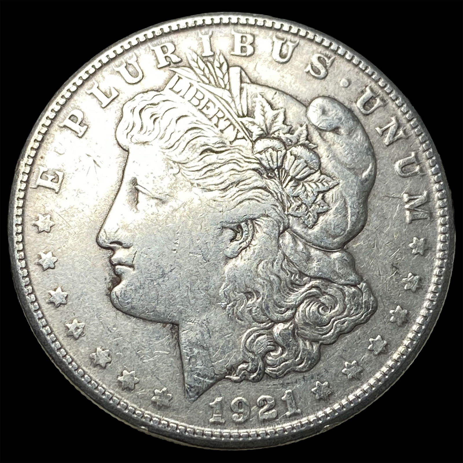 1921-S Silver Morgan Dollar NEARLY UNCIRCULATED: 1921-S Silver Morgan Dollar NEARLY UNCIRCULATED