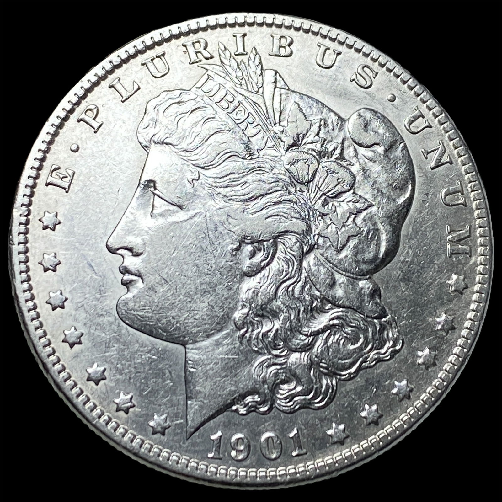 1901-O Silver Morgan Dollar NEARLY UNCIRCULATED: 1901-O Silver Morgan Dollar NEARLY UNCIRCULATED