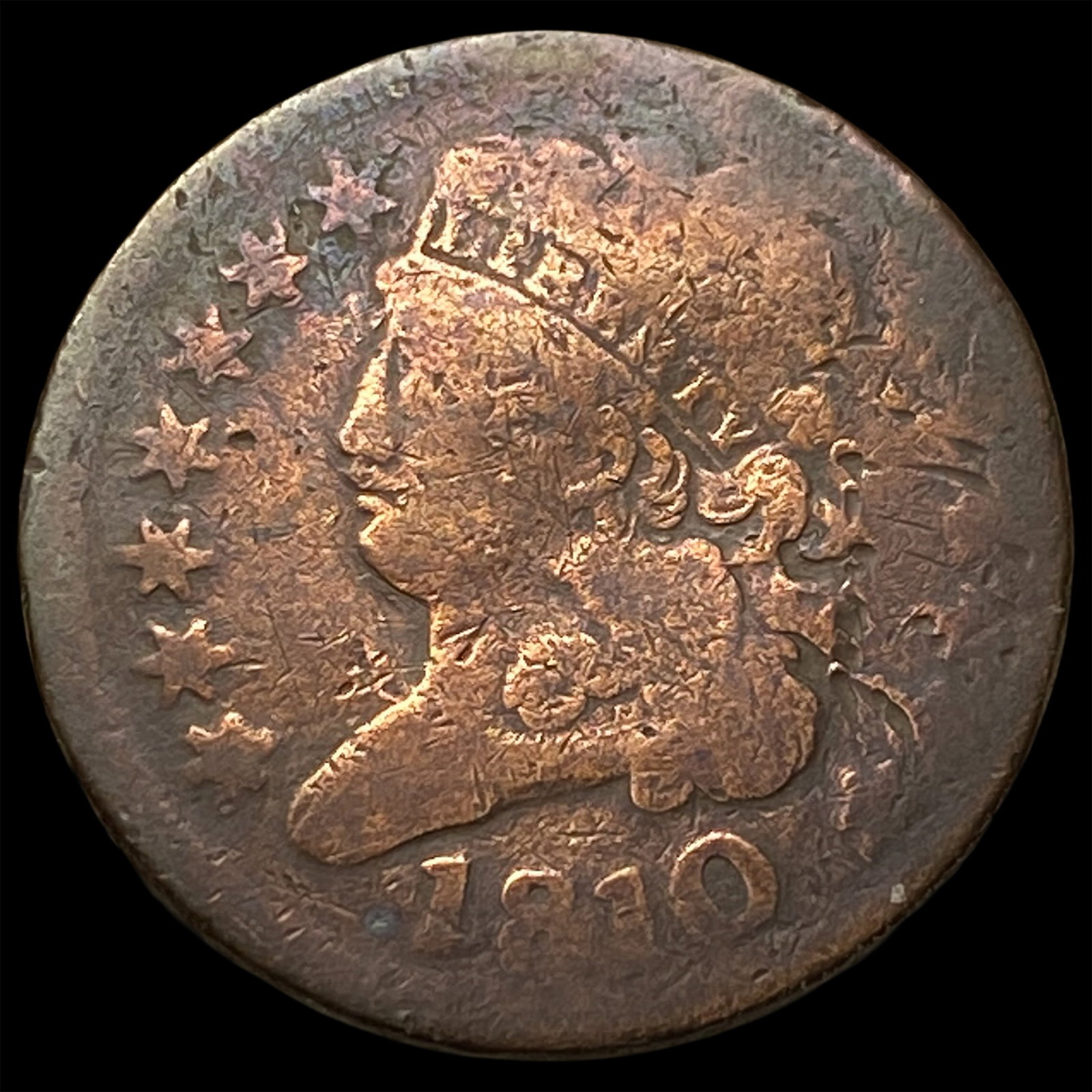 1810 Classic Head Half Cent NICELY CIRCULATED (1 of 2)