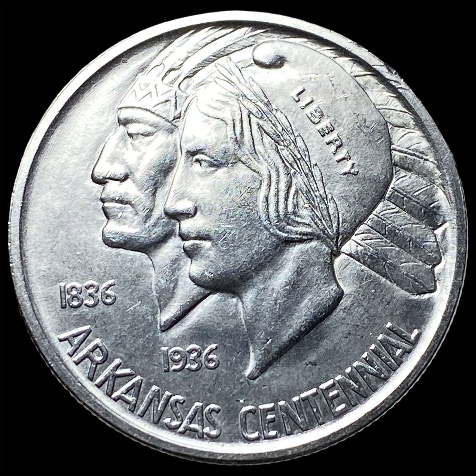 1936-D Silver Arkansas Half Dollar UNCIRCULATED (1 of 2)