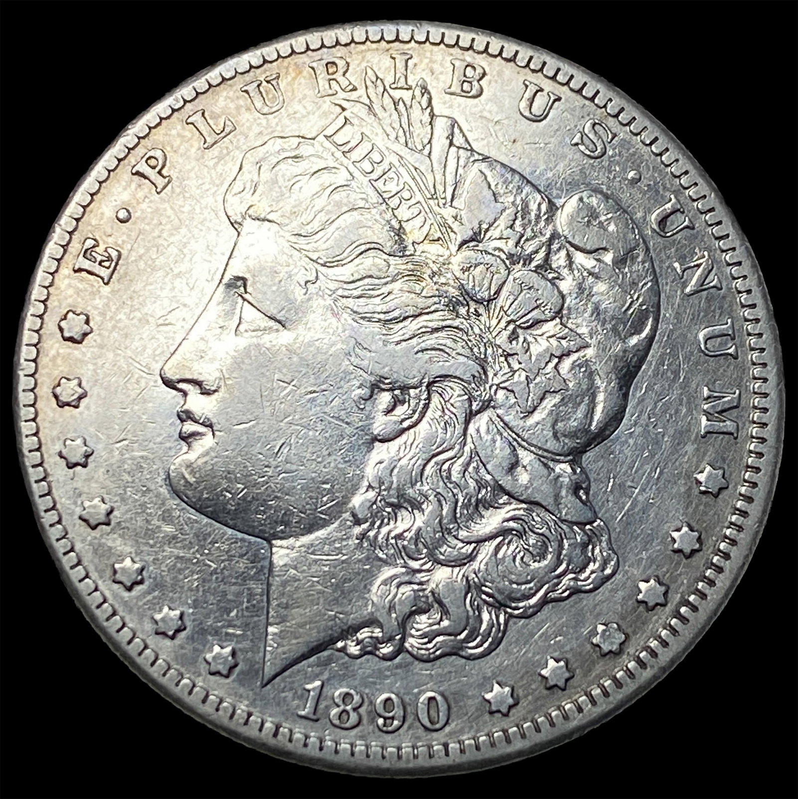 1890-CC Silver Morgan Dollar NEARLY UNCIRCULATED (1 of 2)