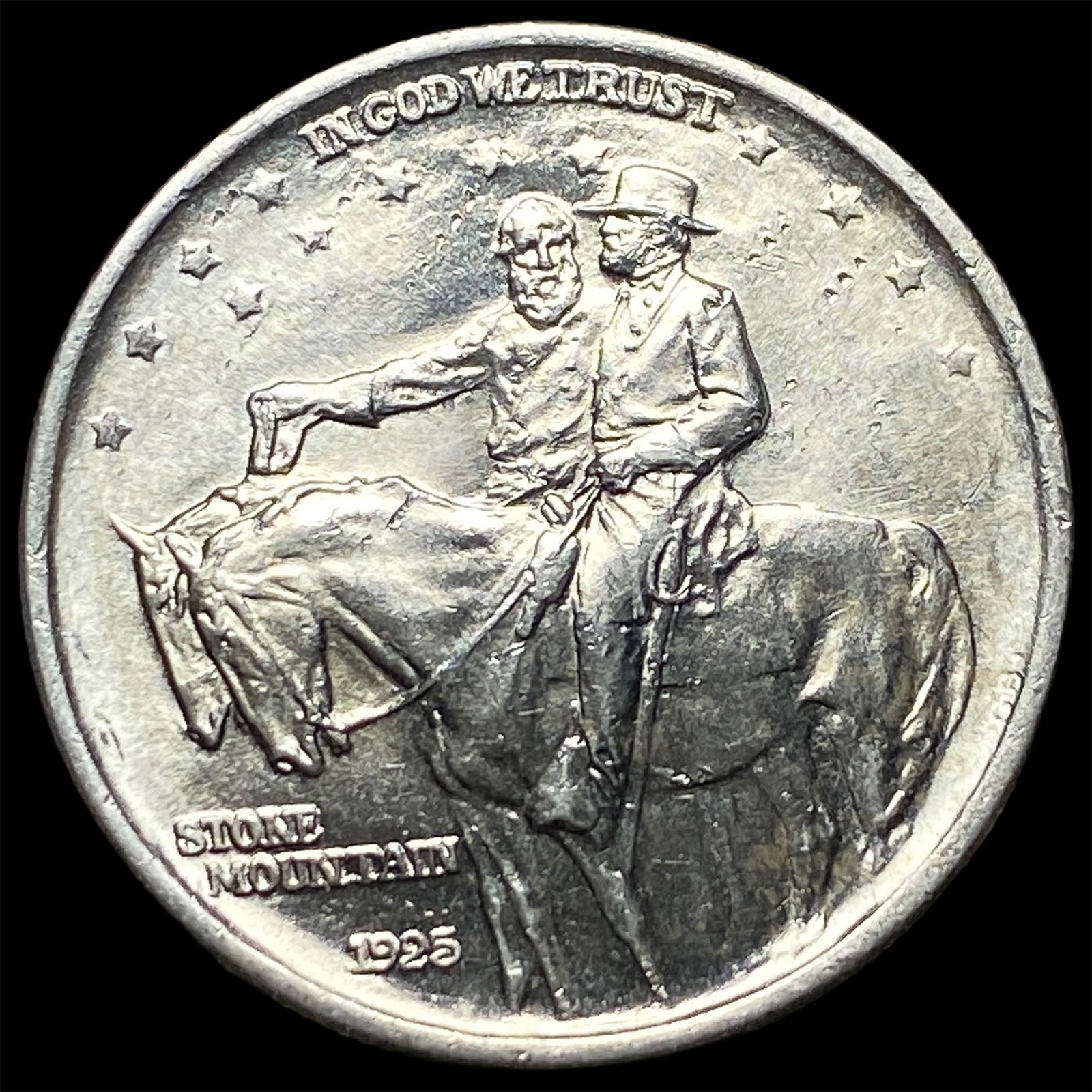 1925 Silver Stone Mountain Half Dollar GEM BU: 1925 Silver Stone Mountain Half Dollar GEM BU