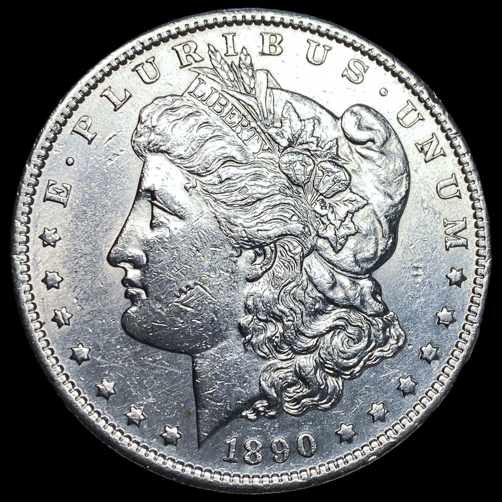 1890-S Morgan Silver Dollar CLOSELY UNCIRCULATED: 1890-S Morgan Silver Dollar CLOSELY UNCIRCULATED