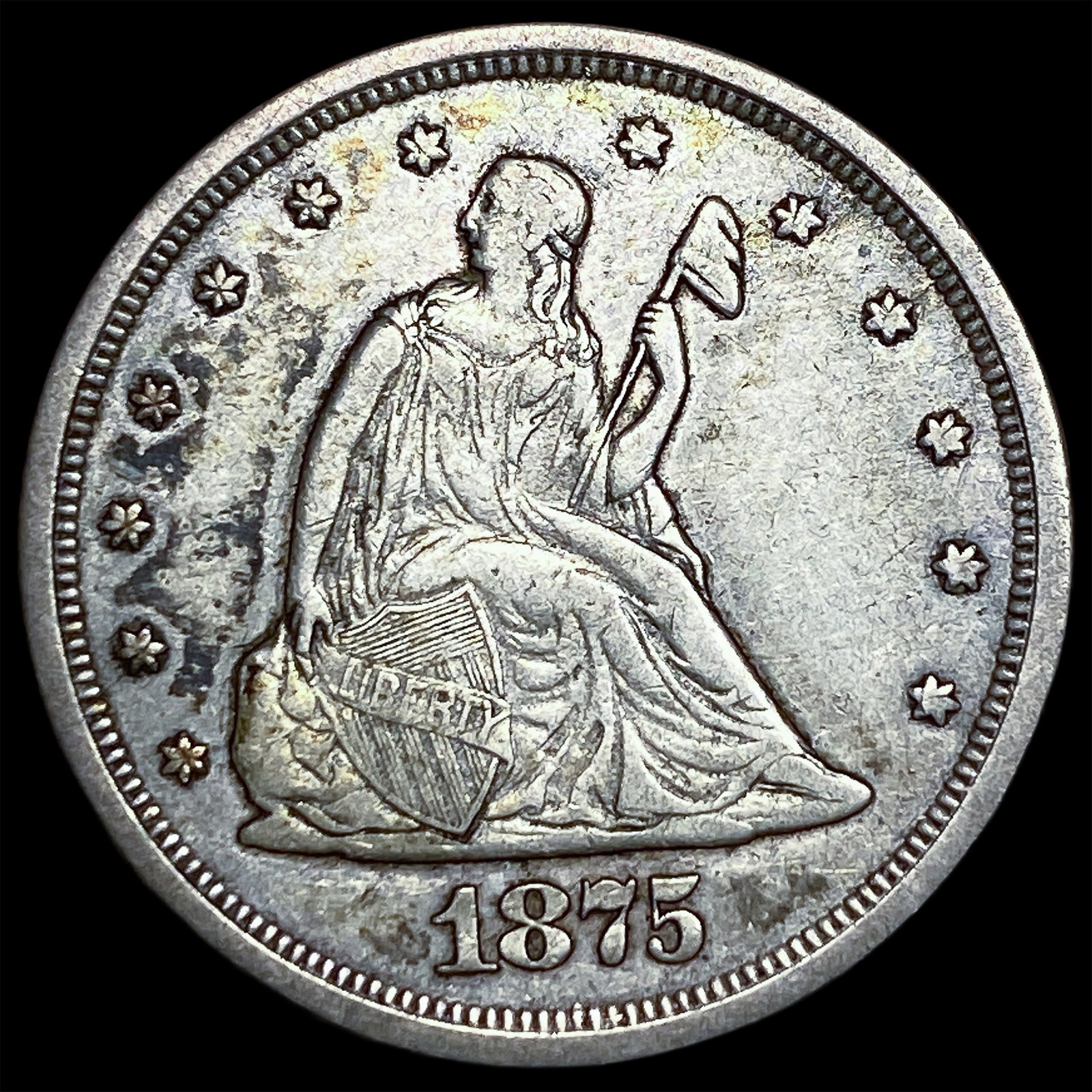 1875-S Silver Twenty Cents NEARLY UNCIRCULATED (1 of 2)