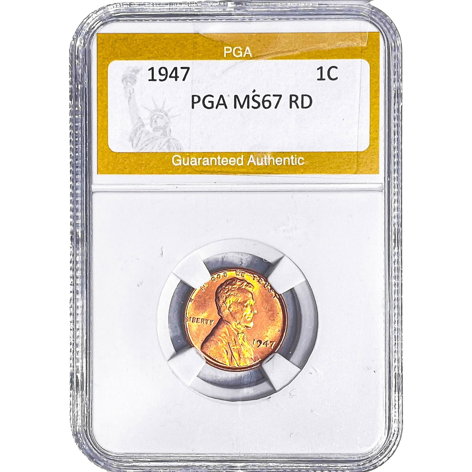 1947 Wheat Cent PGA MS67 RD (1 of 2)