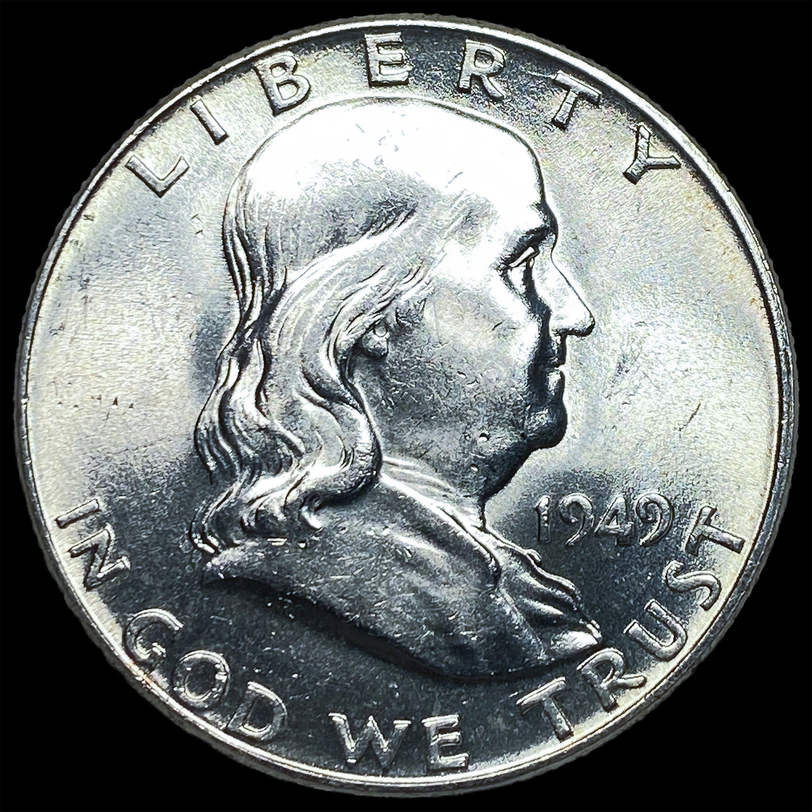 1949 Silver Half Dollar Franklin CHOICE BU: 1949 Silver Half Dollar Franklin CHOICE BU