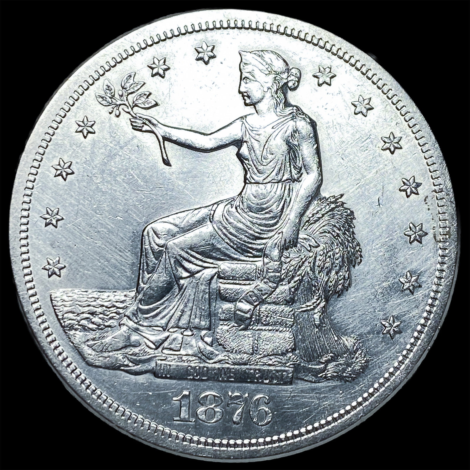1876-S Silver Trade Dollar UNCIRCULATED: 1876-S Silver Trade Dollar UNCIRCULATED