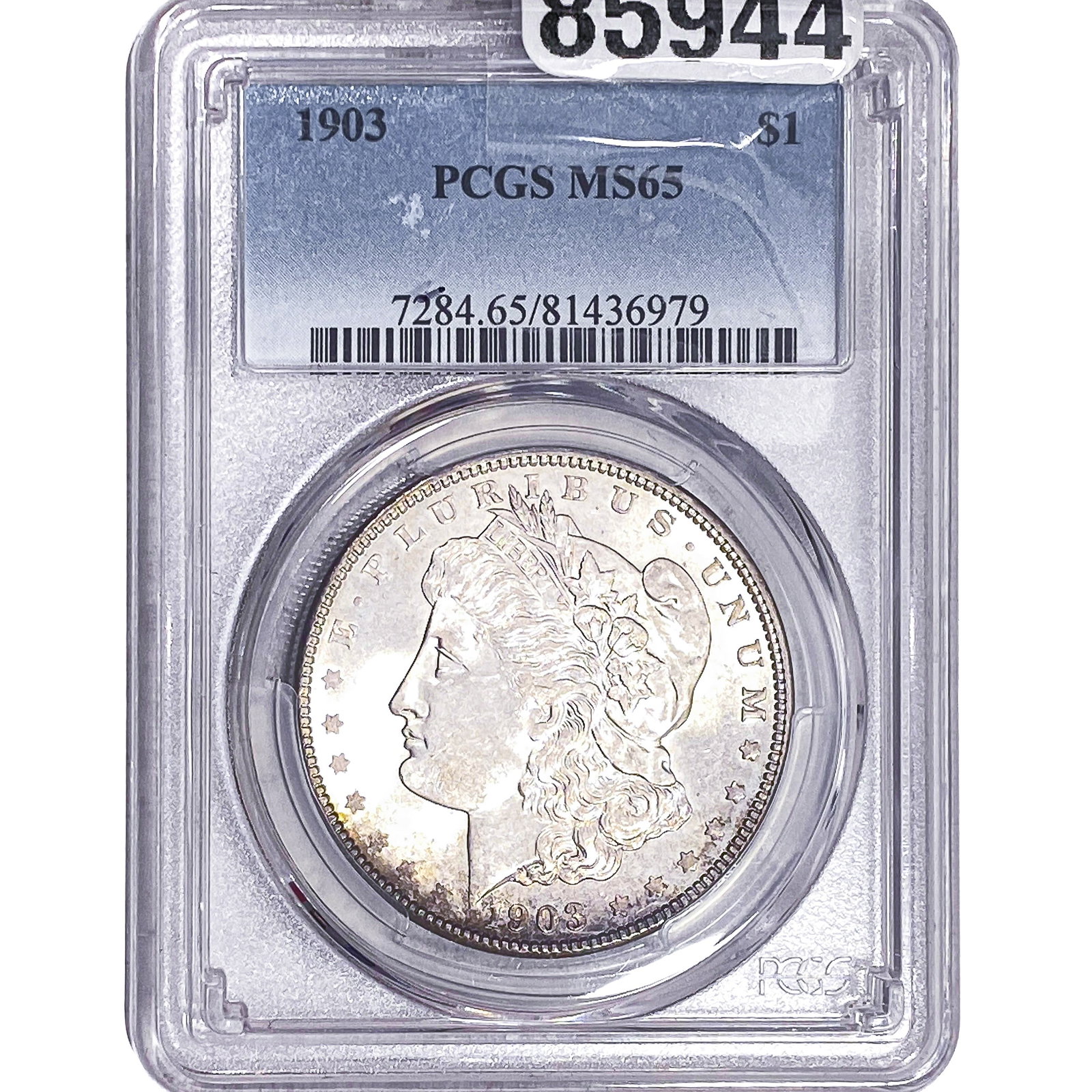 1903 Morgan Silver Dollar PCGS MS65: 1903 Morgan Silver Dollar PCGS MS65