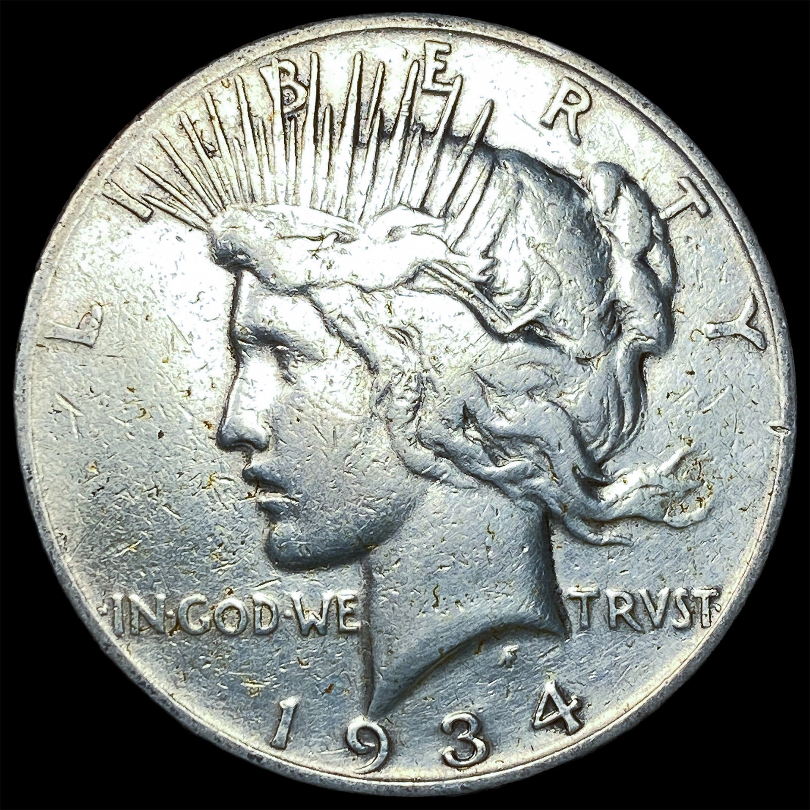 1934 Silver Peace Dollar LIGHTLY CIRCULATED: 1934 Silver Peace Dollar LIGHTLY CIRCULATED