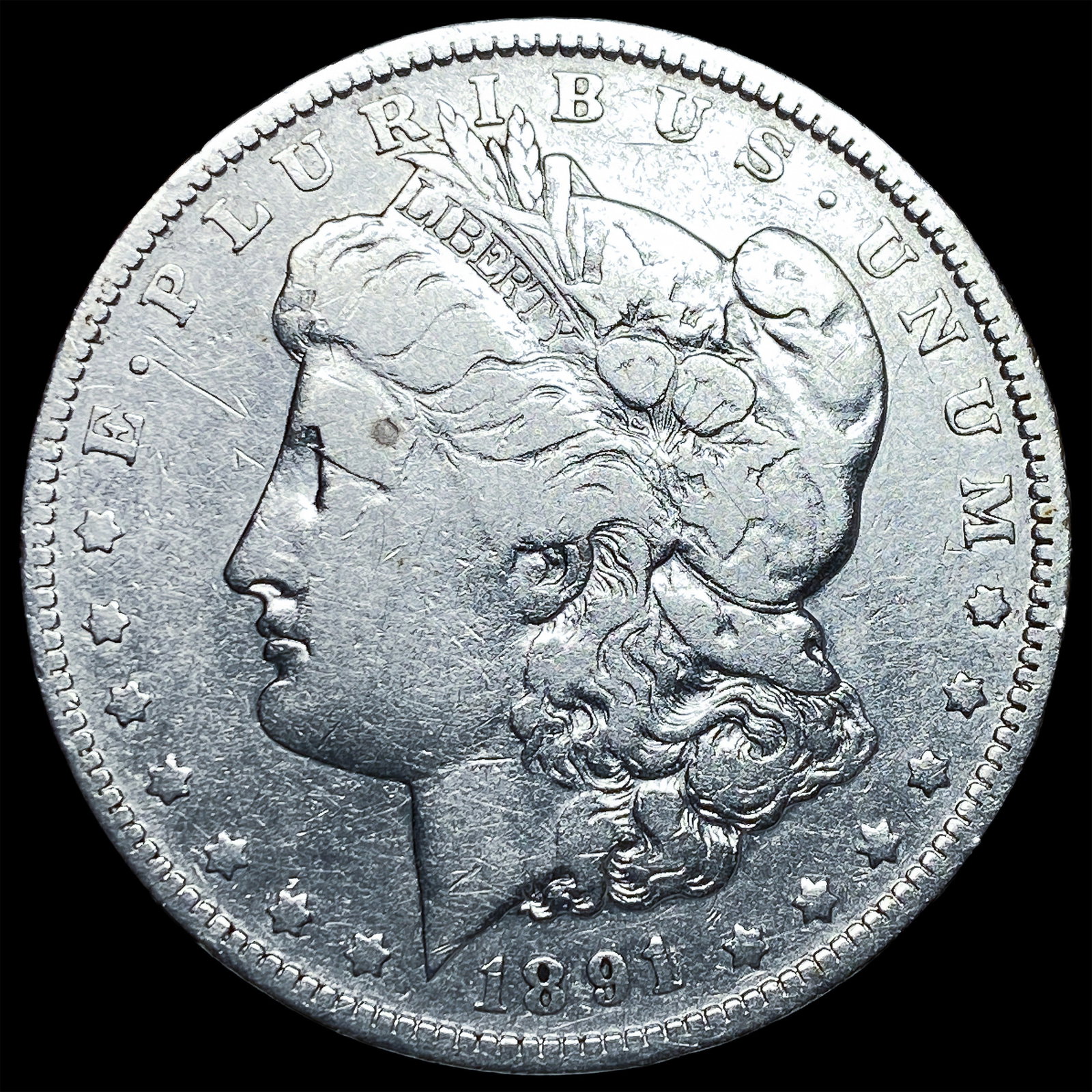 1891-O Silver Morgan Dollar LIGHTLY CIRCULATED: 1891-O Silver Morgan Dollar LIGHTLY CIRCULATED