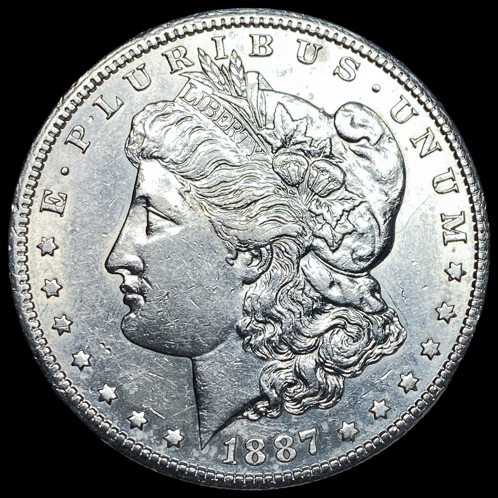 1887-S Silver Morgan Dollar CLOSELY UNCIRCULATED: 1887-S Silver Morgan Dollar CLOSELY UNCIRCULATED