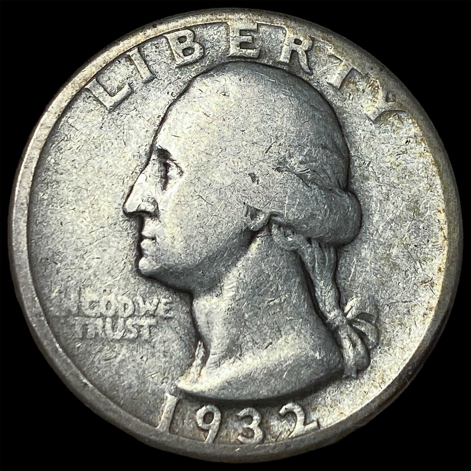 1932-D Silver Washington Quarter NICELY CIRCULATED: 1932-D Silver Washington Quarter NICELY CIRCULATED