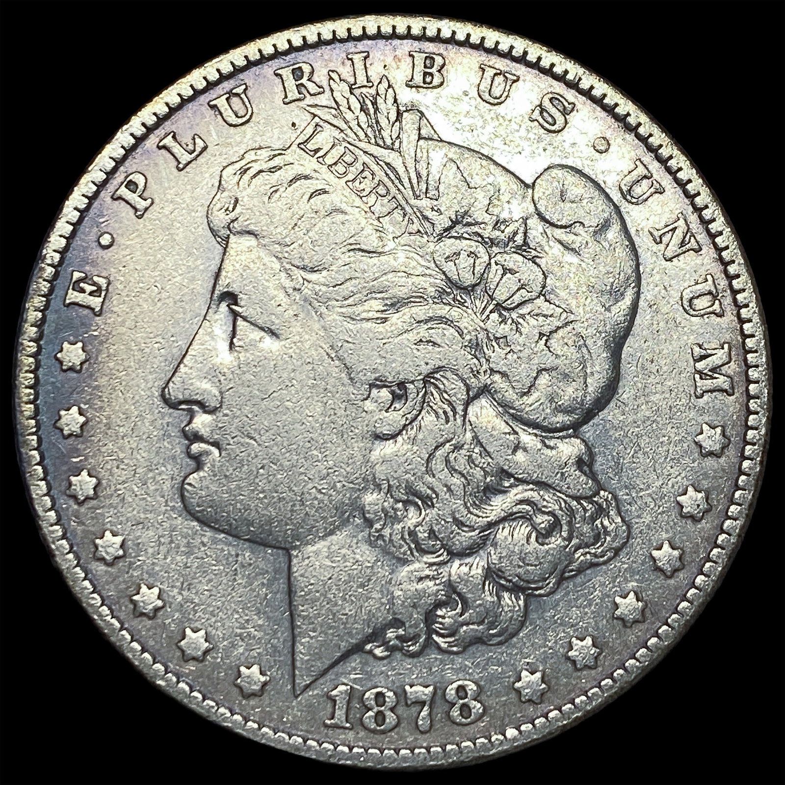 1878 Silver Morgan Dollar NEARLY UNCIRCULATED: 1878 Silver Morgan Dollar NEARLY UNCIRCULATED