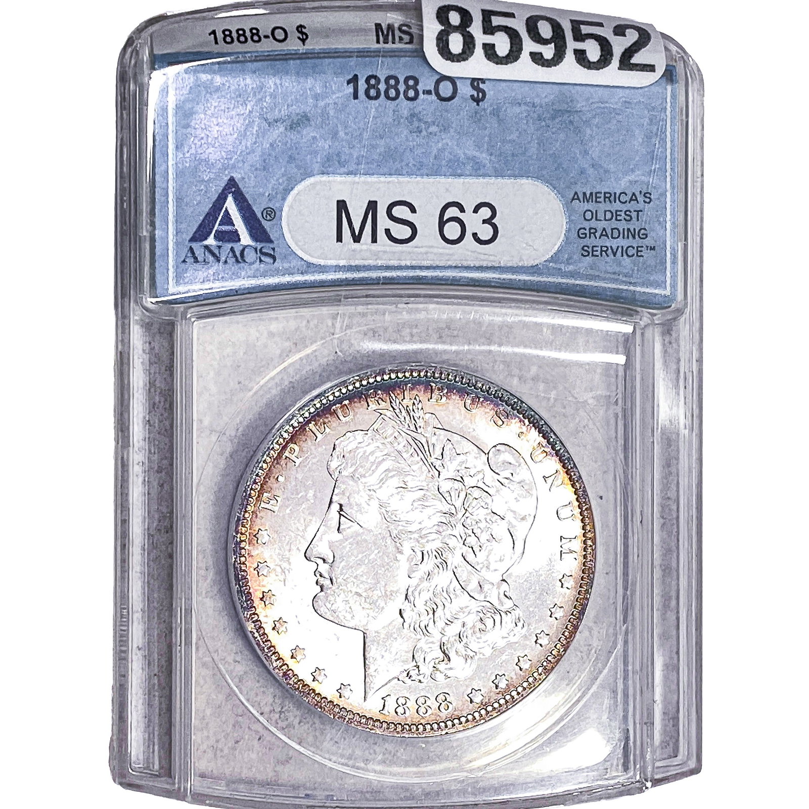 1888-O Morgan Silver Dollar ANACS MS63: 1888-O Morgan Silver Dollar ANACS MS63
