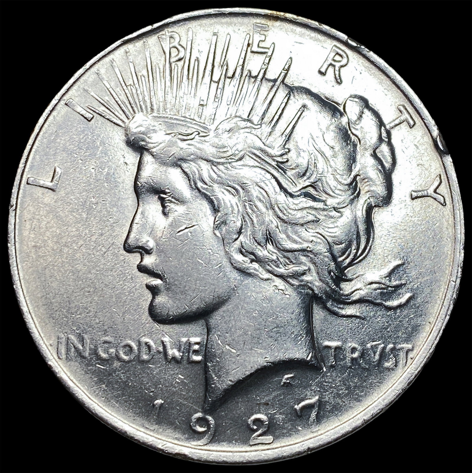 1927-D Silver Peace Dollar CLOSELY UNCIRCULATED: 1927-D Silver Peace Dollar CLOSELY UNCIRCULATED